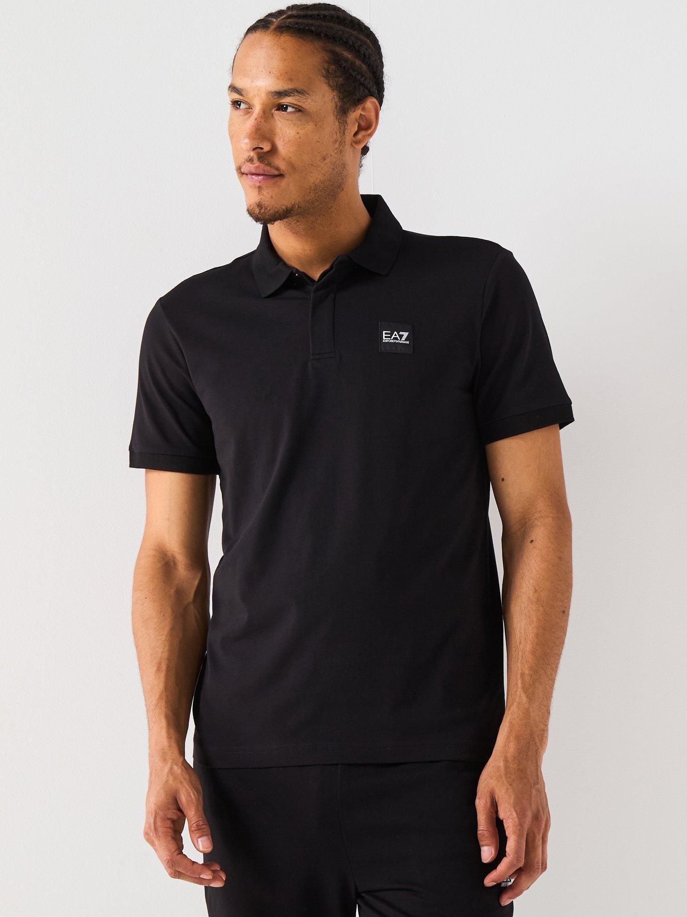 undefined Train Visibility Small Logo Polo Shirt - Black