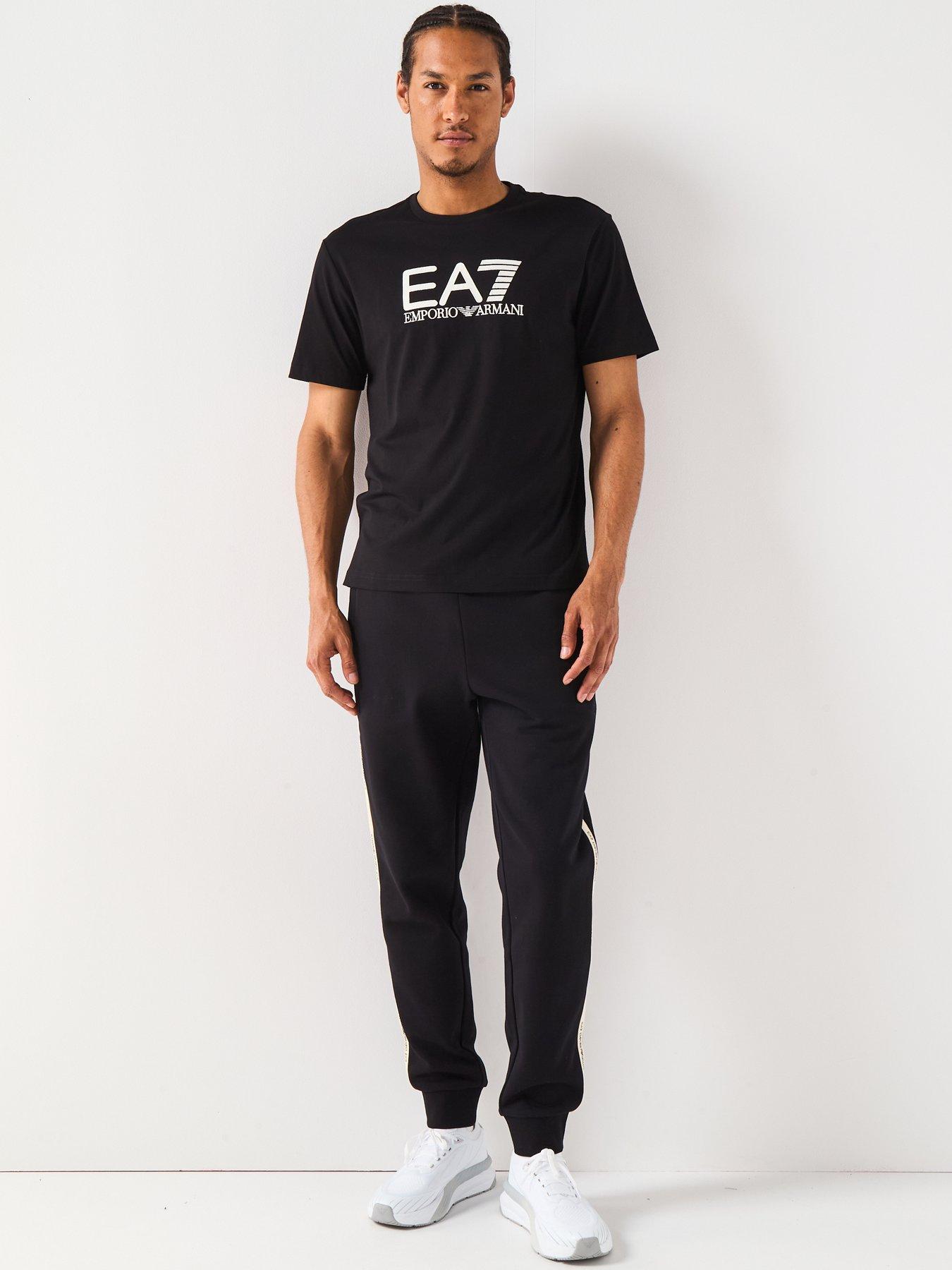 Image 3 of 6 of EA7 Emporio Armani Train Visibility Large Logo T-Shirt - Black