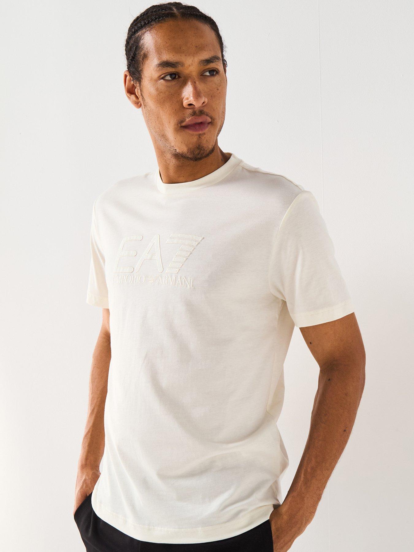 undefined Train Visibility Large Logo T-Shirt - Off White
