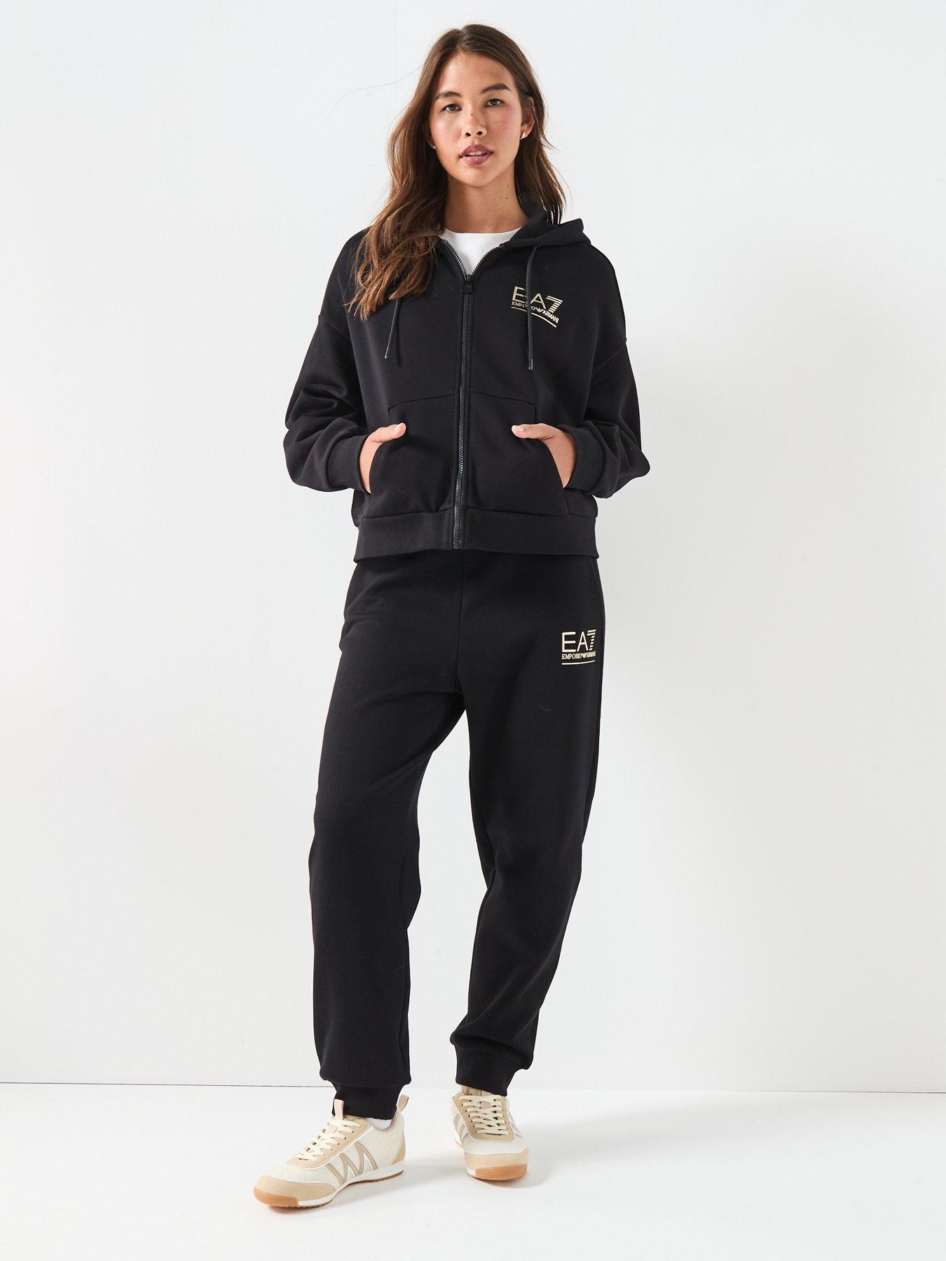 Image 3 of 5 of EA7 Emporio Armani Zip Through Hoodie - Black