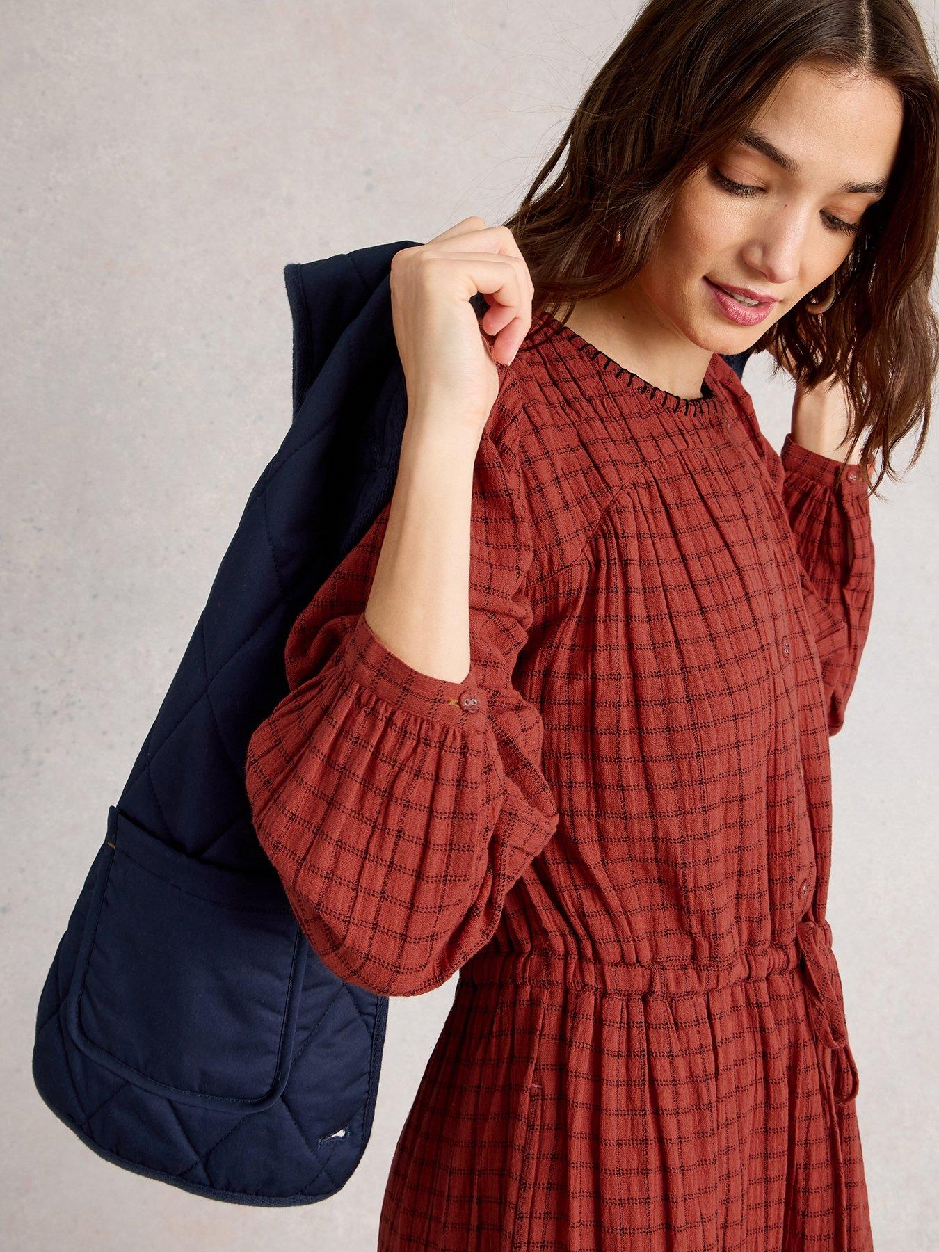 undefined Tasha Midi Dress - Red