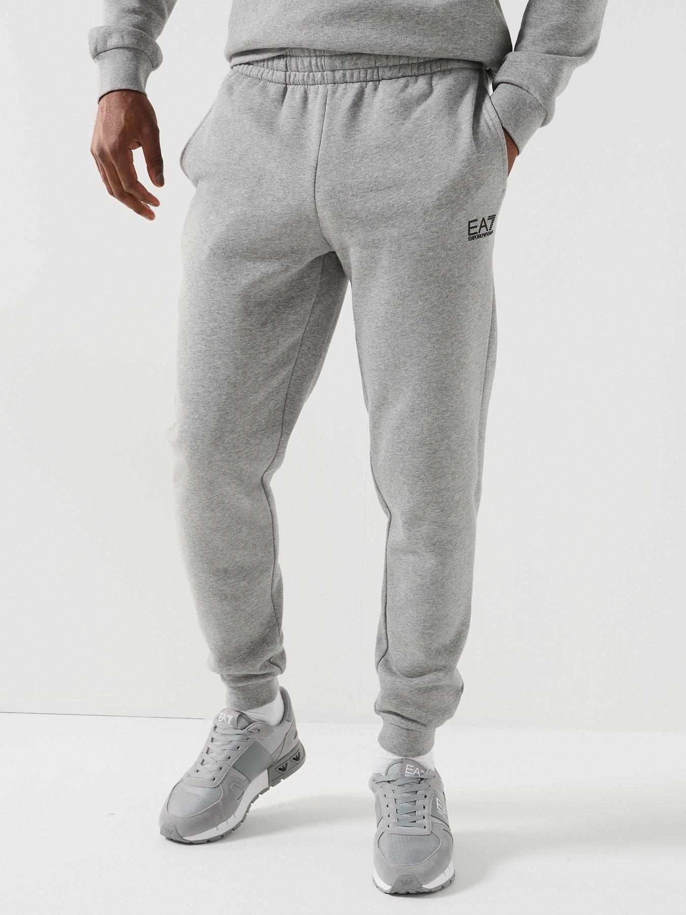  image of ea7-emporio-armani-core-id-cuff-joggers-grey