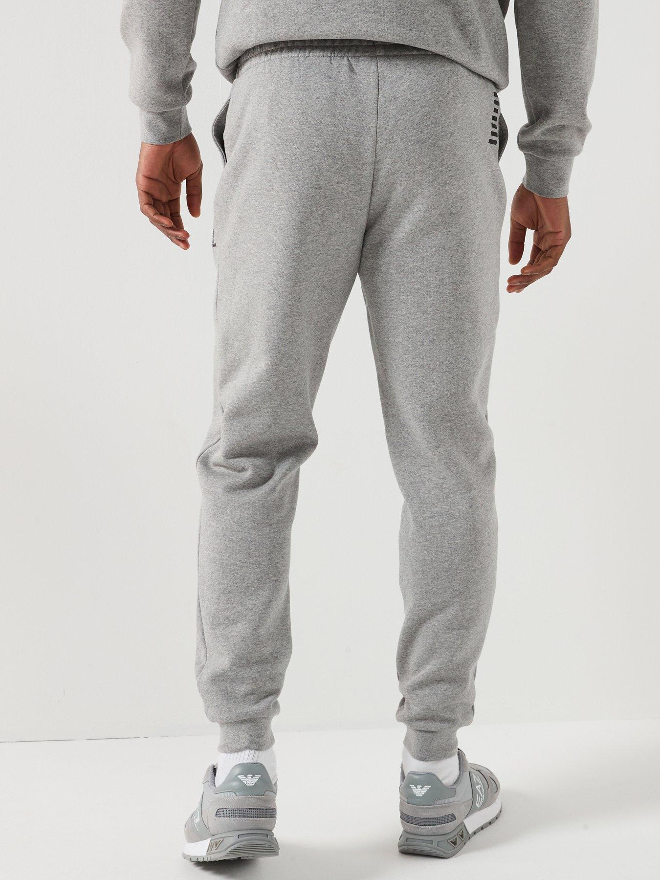  image of ea7-emporio-armani-core-id-cuff-joggers-grey