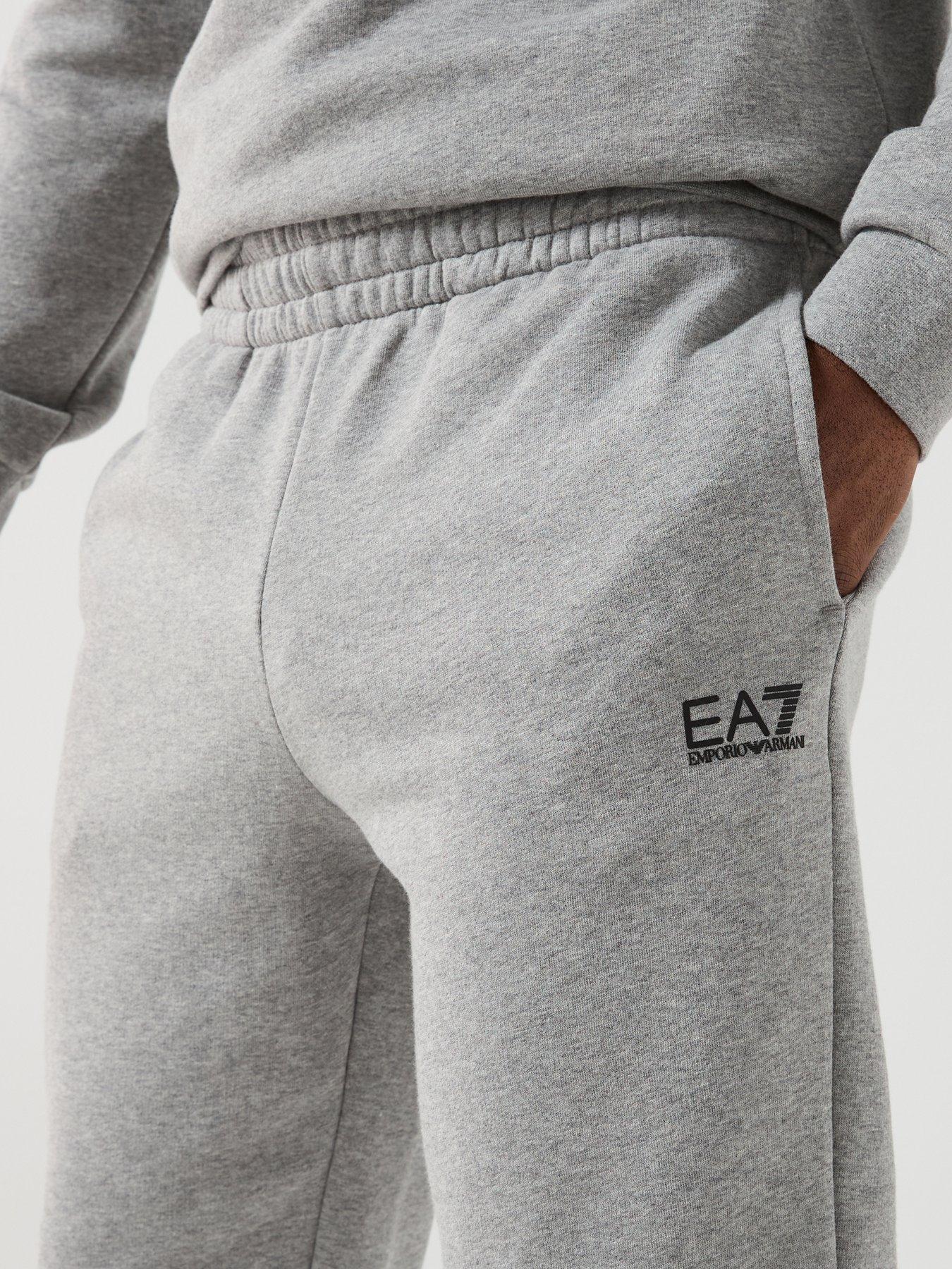  image of ea7-emporio-armani-core-id-cuff-joggers-grey
