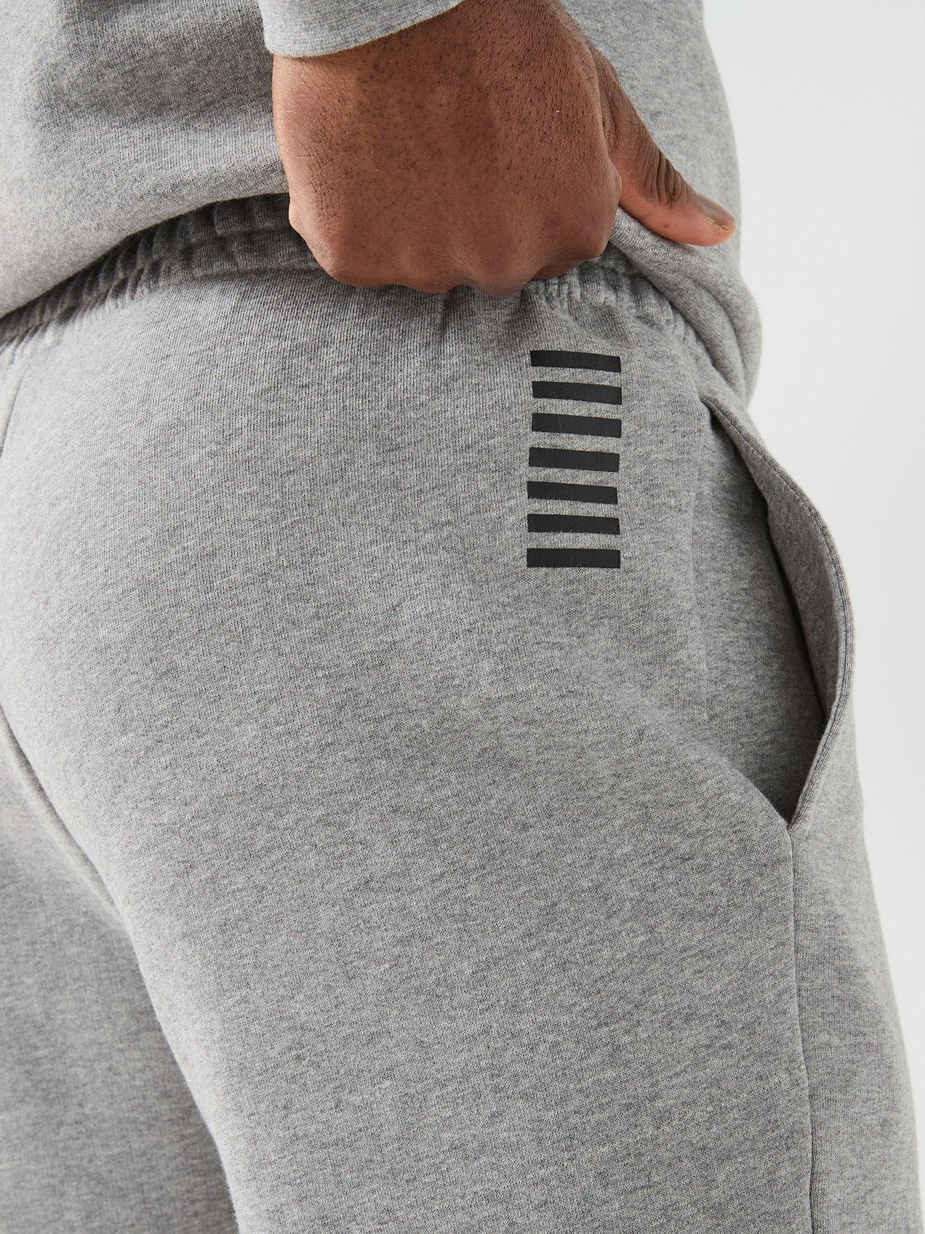  image of ea7-emporio-armani-core-id-cuff-joggers-grey