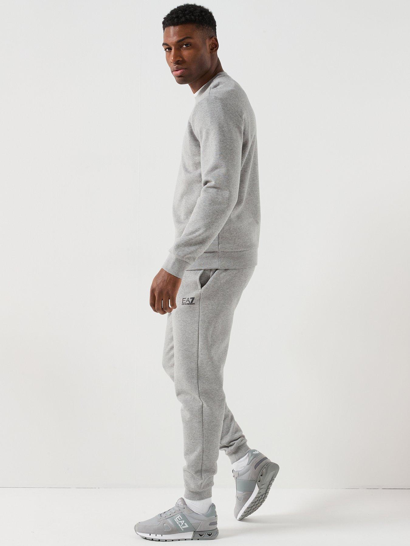  image of ea7-emporio-armani-core-id-cuff-joggers-grey
