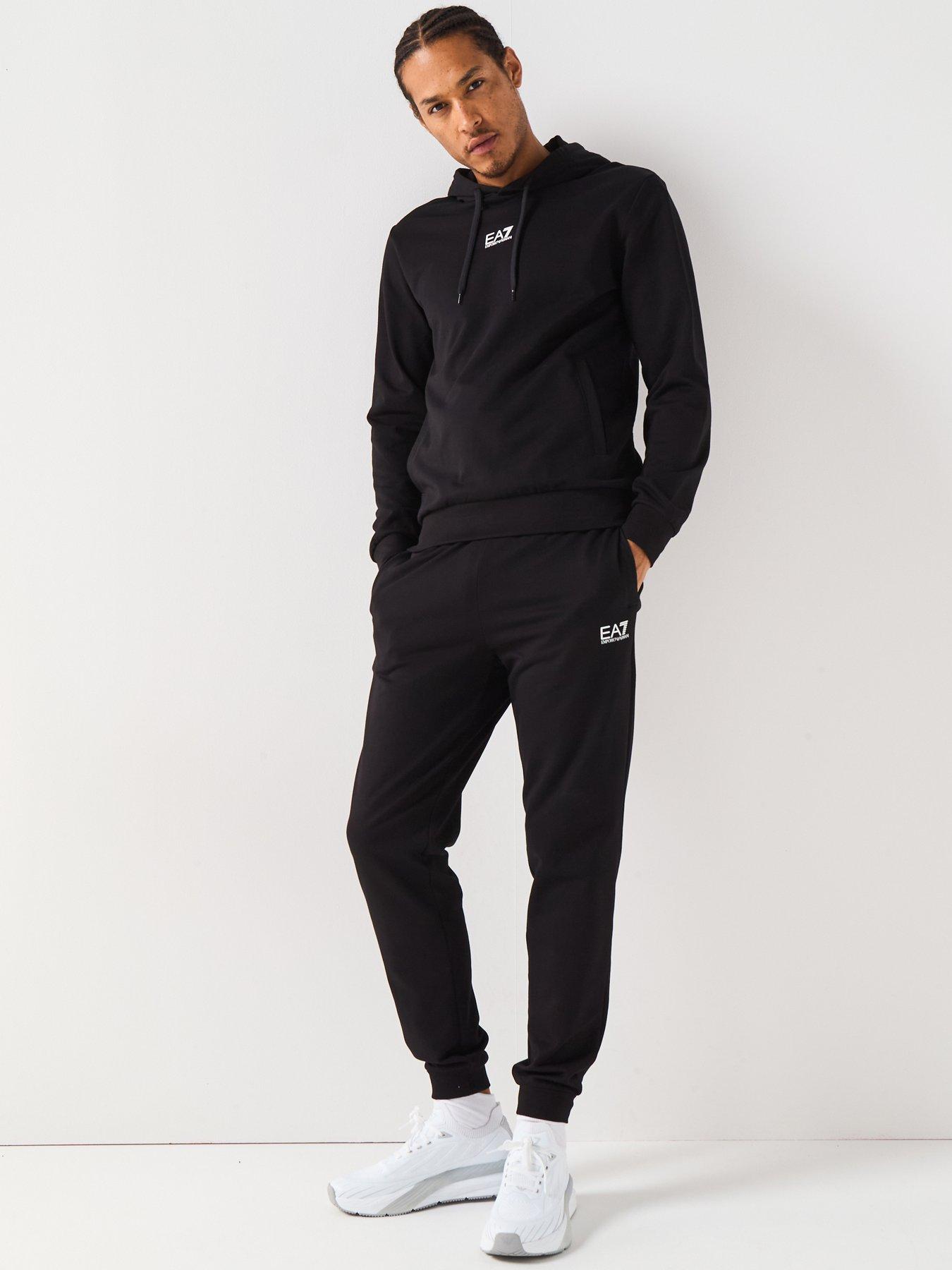  image of ea7-emporio-armani-ea7-train-core-id-hooded-tracksuit-black