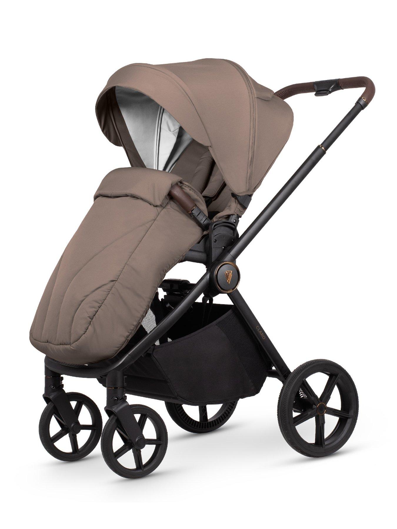 Image 4 of 8 of Venicci Claro 3in1 Bundle plus Tiago Black Car Seat and 360 Base - Almond