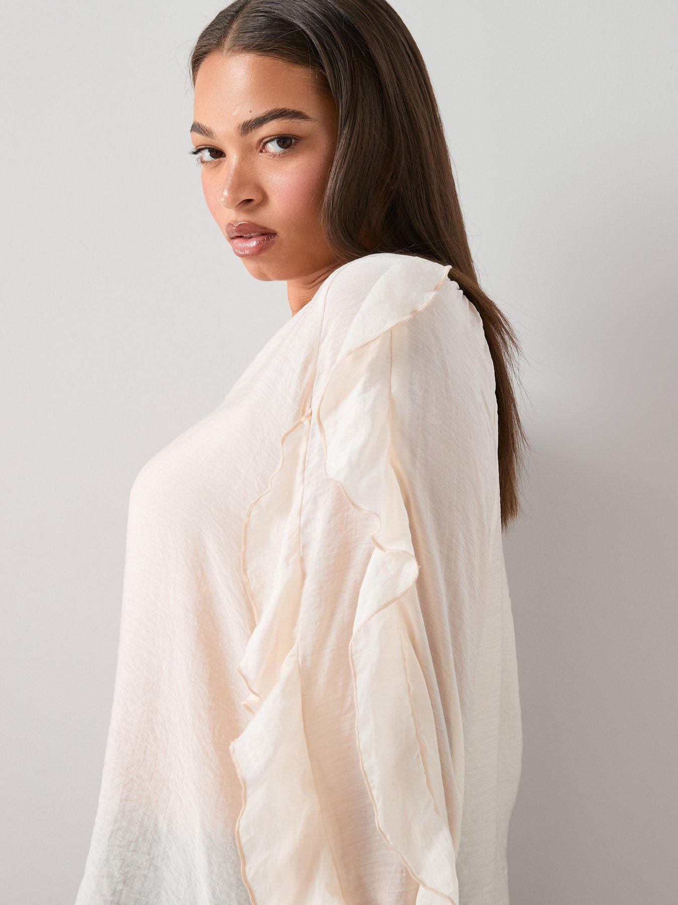 Image 5 of 5 of The Very Collection Curve Ruffle Blouse