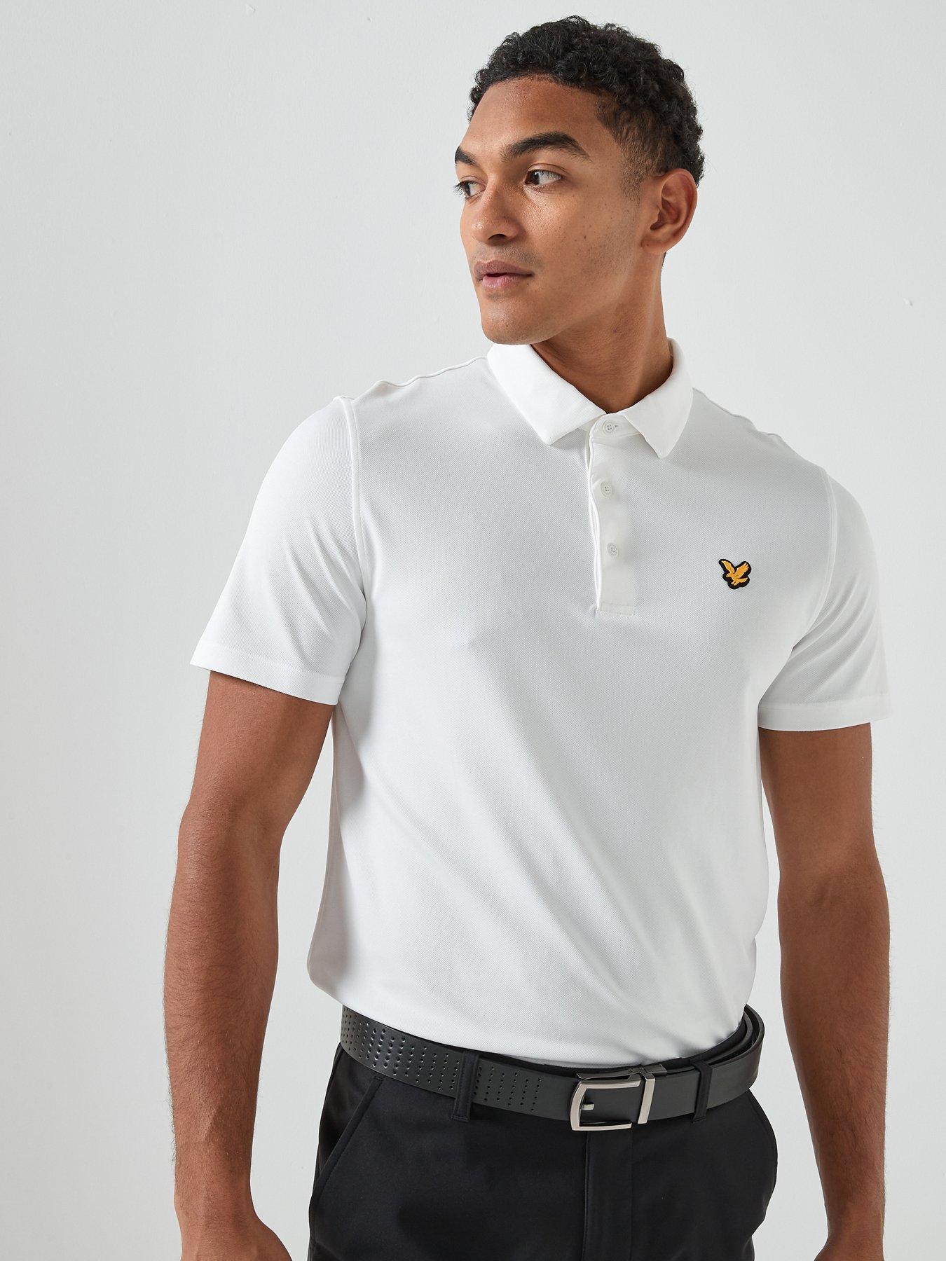 Lyle & Scott Golf Mens Golf Tour Polo Shirt - White