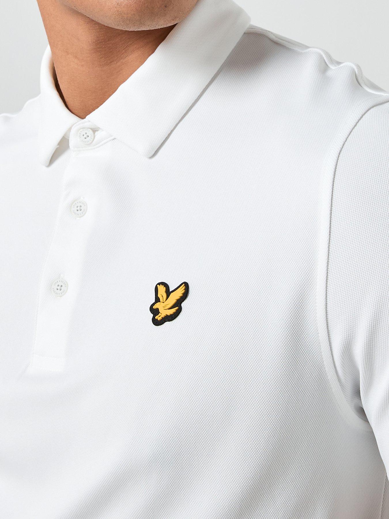 Image 4 of 4 of Lyle & Scott Golf Mens Tour Polo Shirt - White