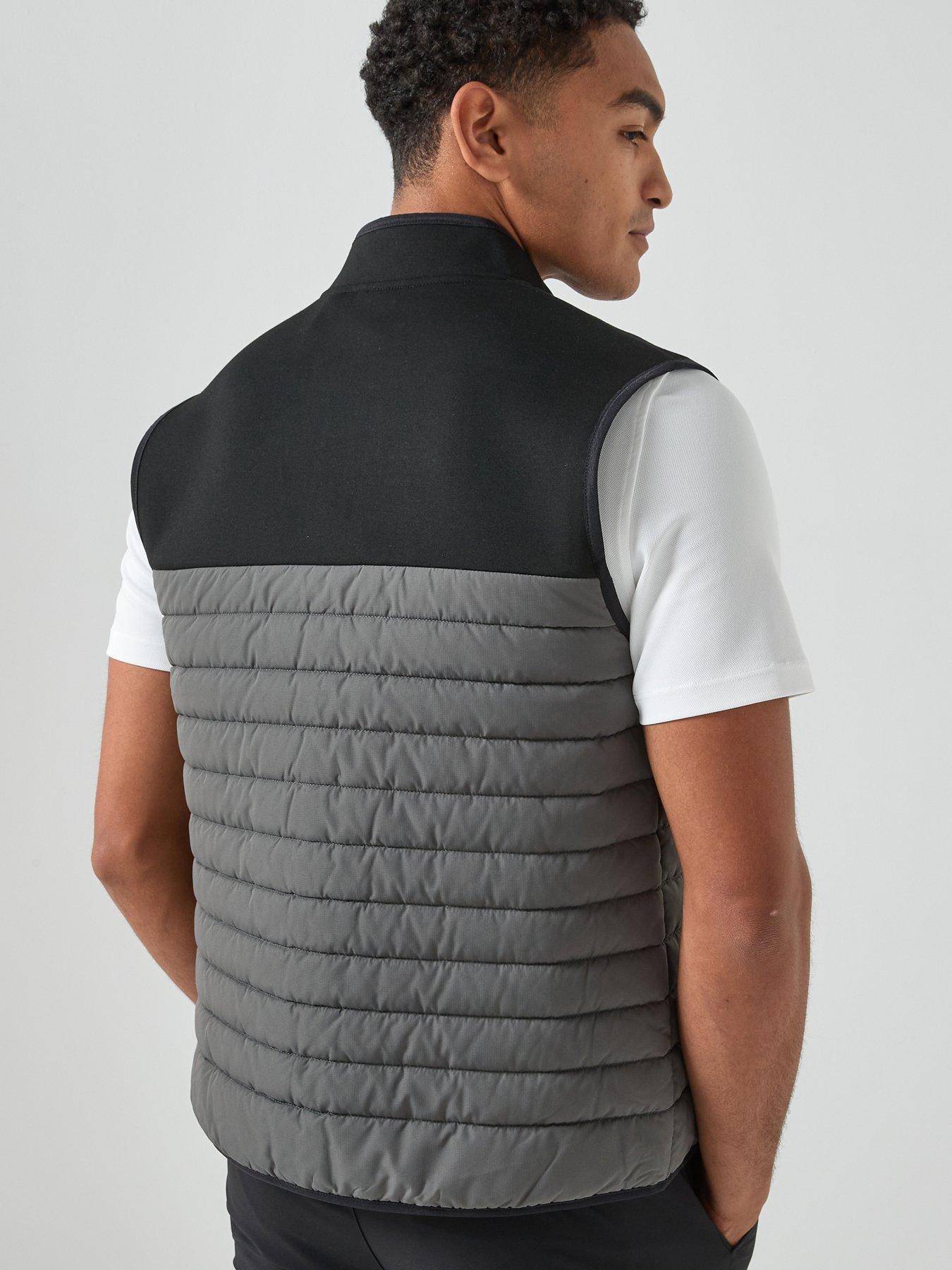 Image 2 of 4 of Lyle & Scott Golf Mens Sports Fleece Hybrid Gilet - Black
