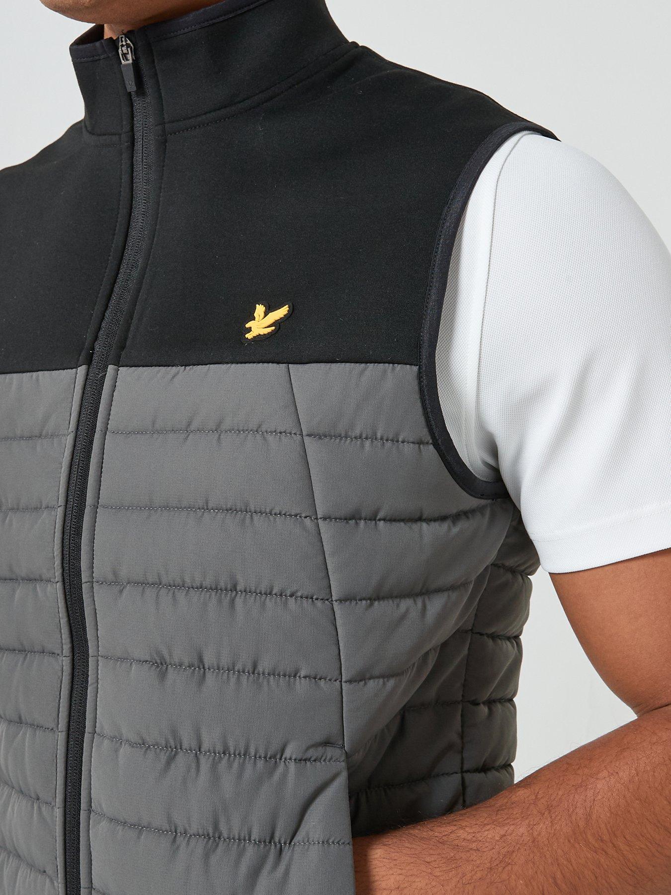Image 4 of 4 of Lyle & Scott Golf Mens Sports Fleece Hybrid Gilet - Black