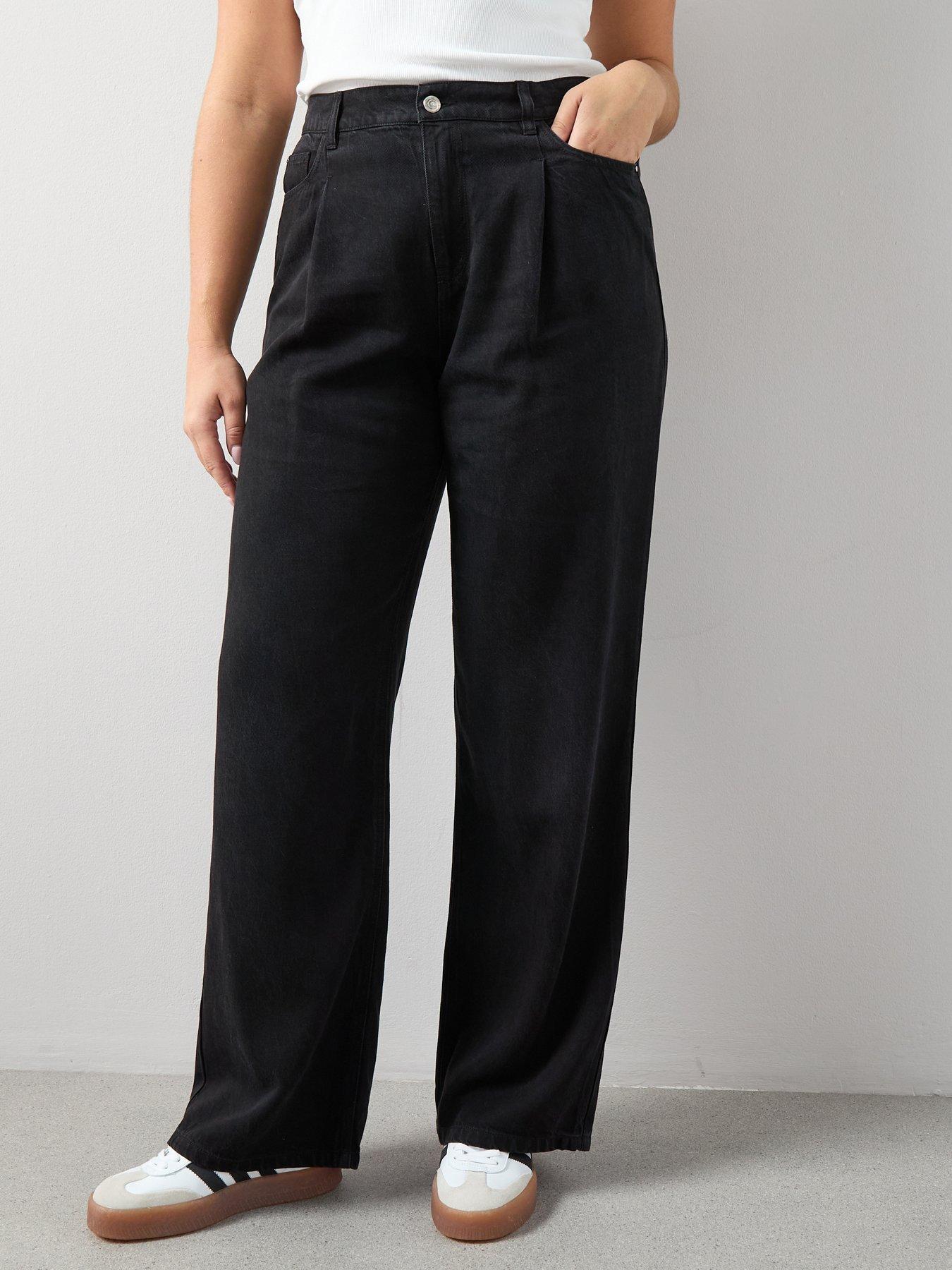 the-very-collection-curve-wide-leg-elasticated-waist-jean-black