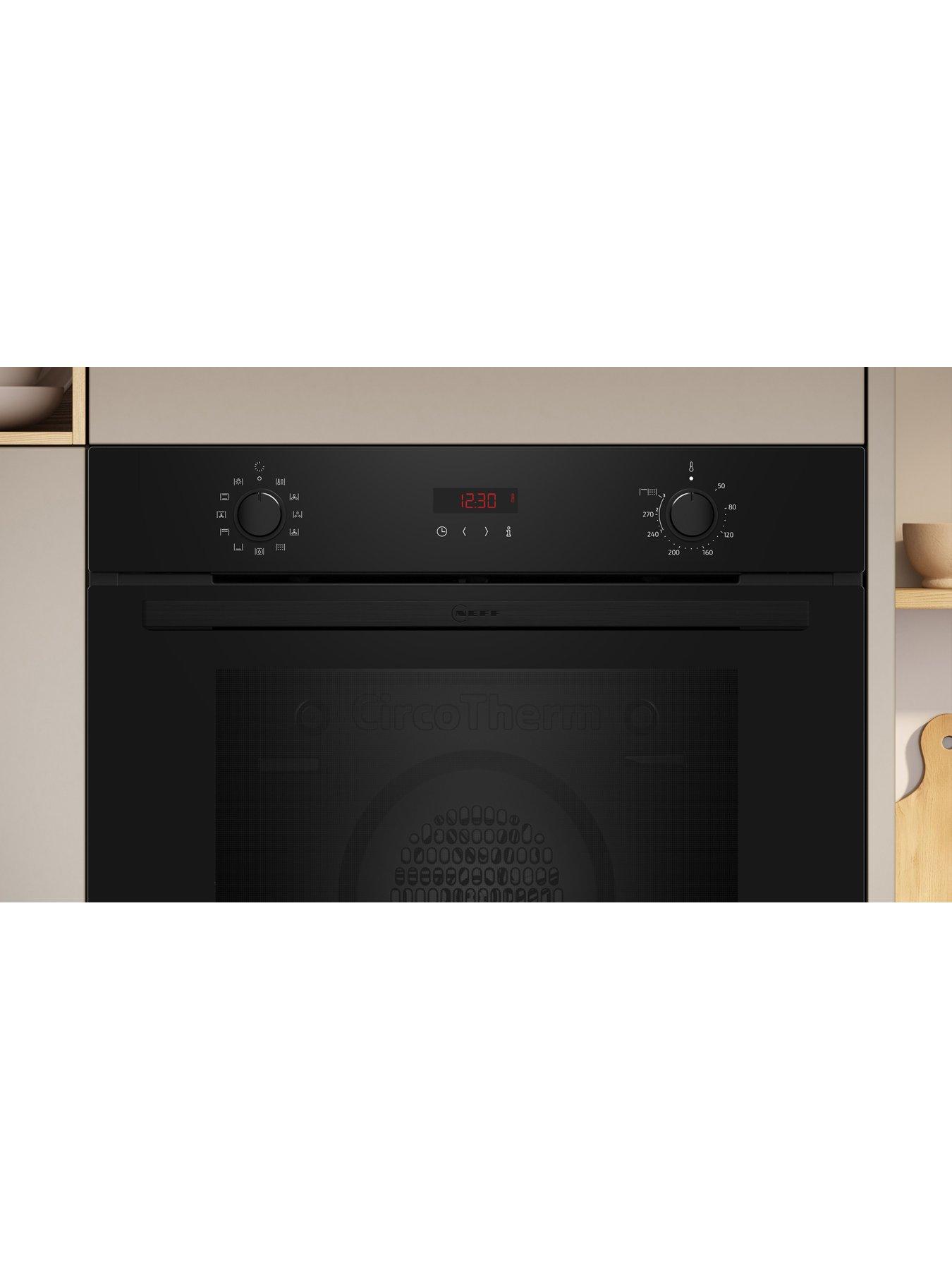 stillFront image of neff-n30-b2dcg7ak3b-60cm-built-in-electric-single-oven-with-pyrolytic-cleaning-black