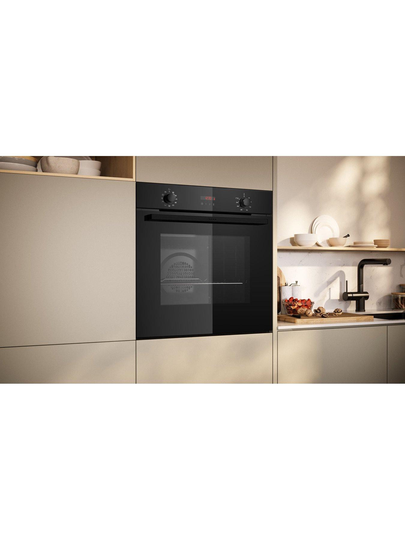  image of neff-n30-b2dcg7ak3b-60cm-built-in-electric-single-oven-with-pyrolytic-cleaning-black