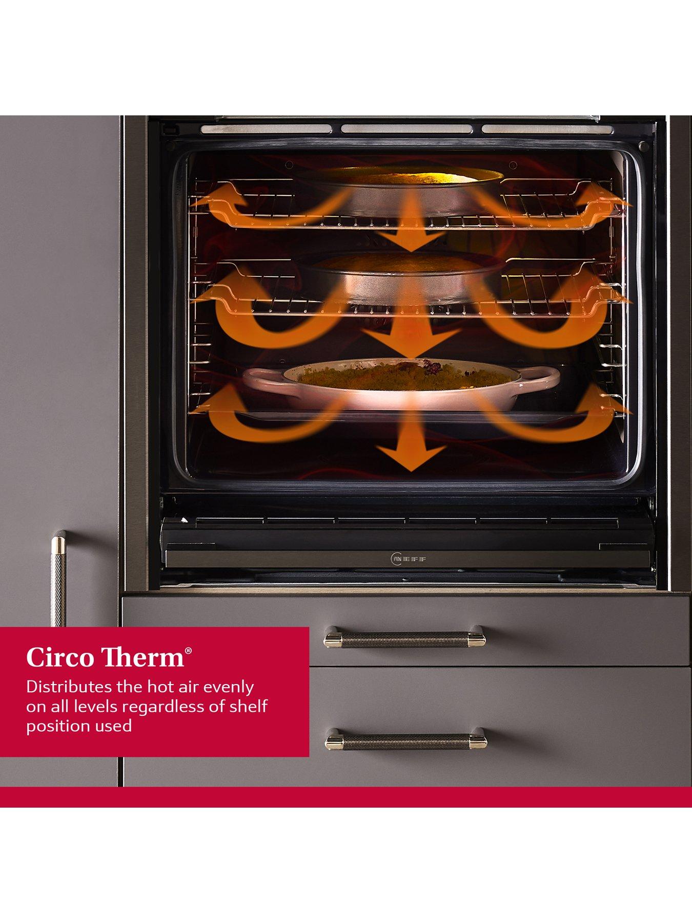 Image 5 of 8 of Neff B2DCG7AK3B, CircoTherm Oven, 7 functions,Pyro Red clock display