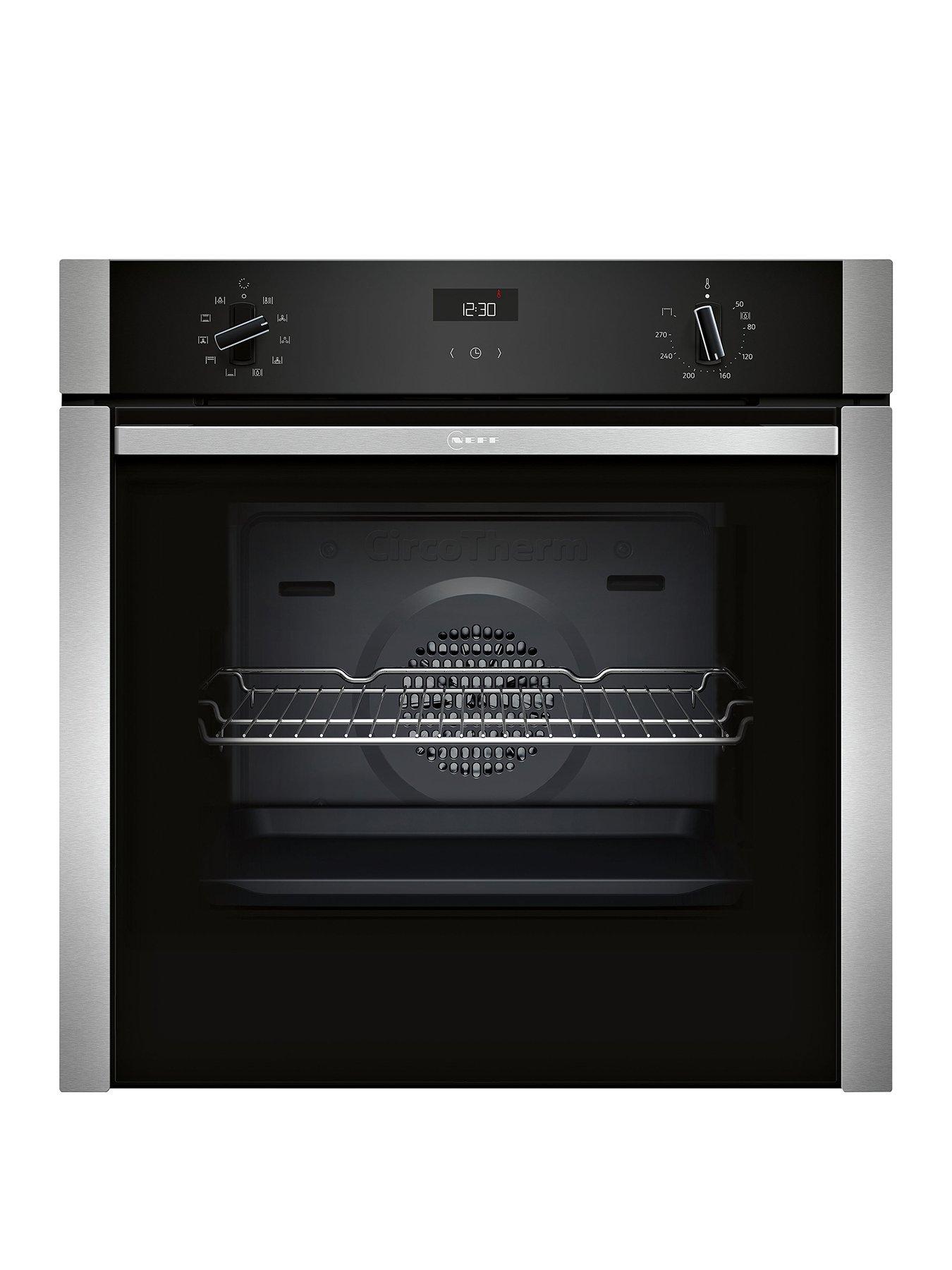 Neff N50 B3ACE4AN3B Slide & Hide 60cm Built In Electric Single Oven - Stainless Steel