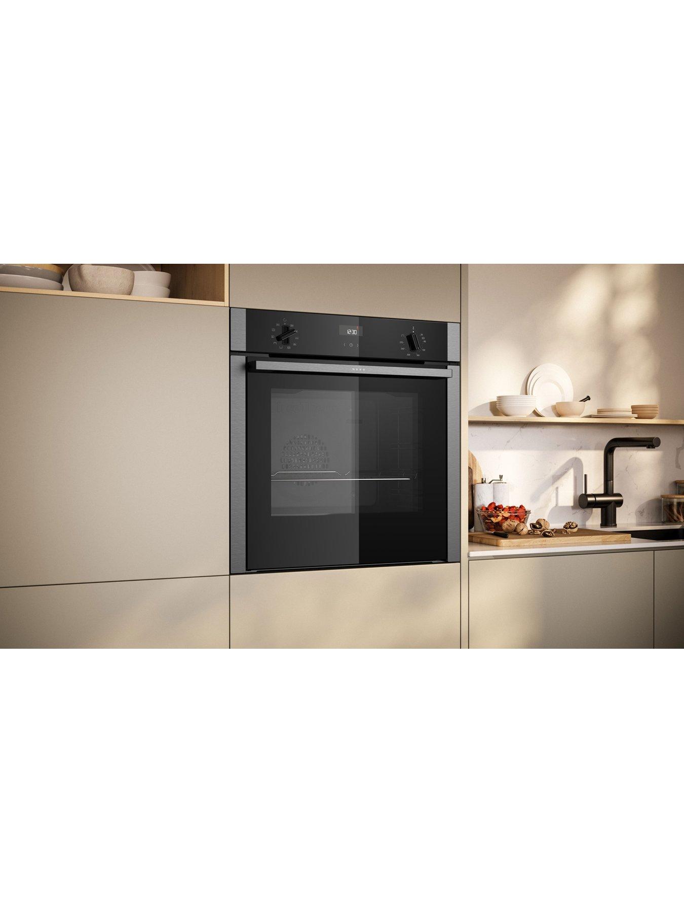 image of neff-n50-b3ace4an3b-slideamphide-60cm-built-in-electric-single-with-oven-stainless-steel