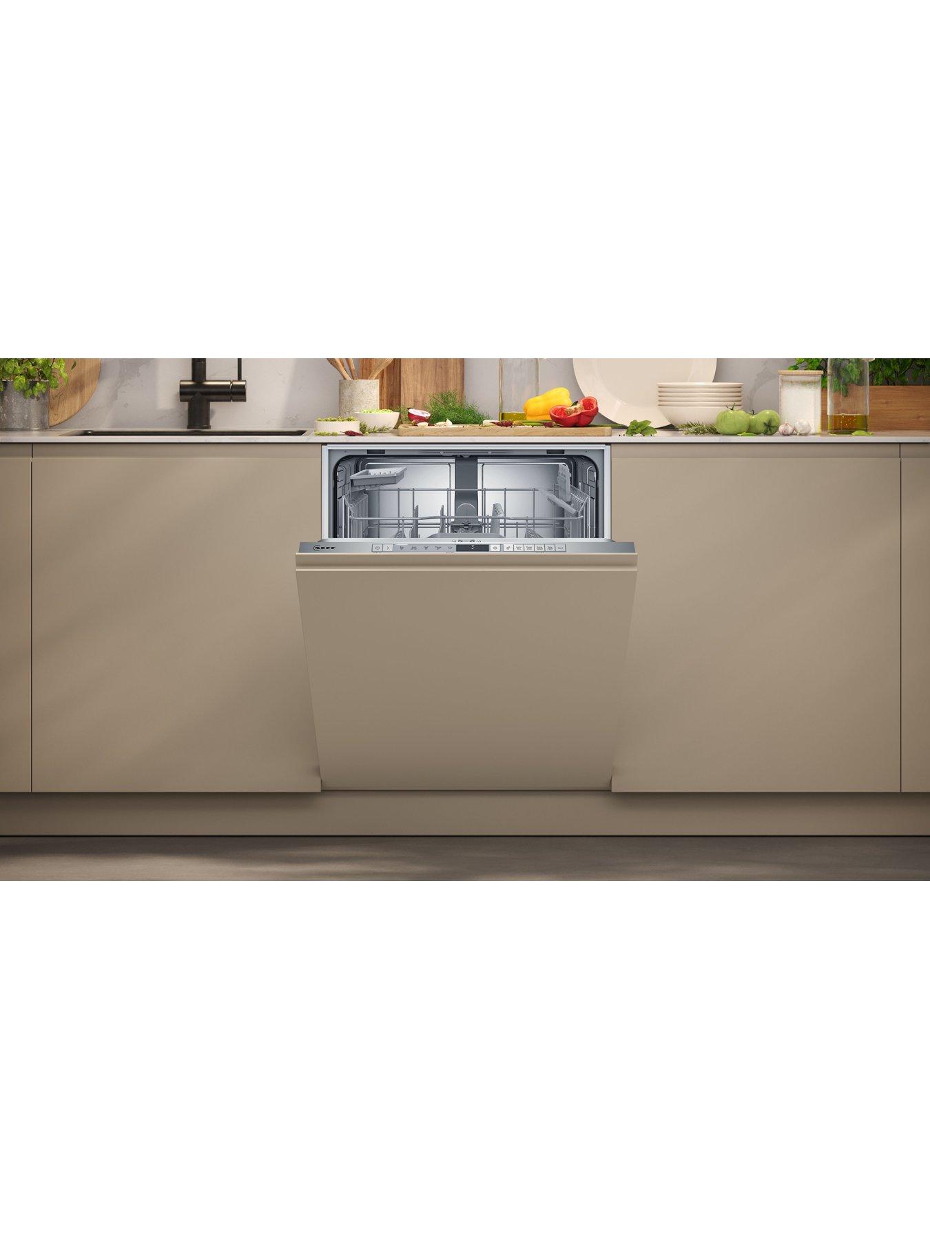  image of neff-n30-s153htx02g-full-size-14-place-settings-integrated-dishwasher-with-extra-dry-stainless-steel-d-rated