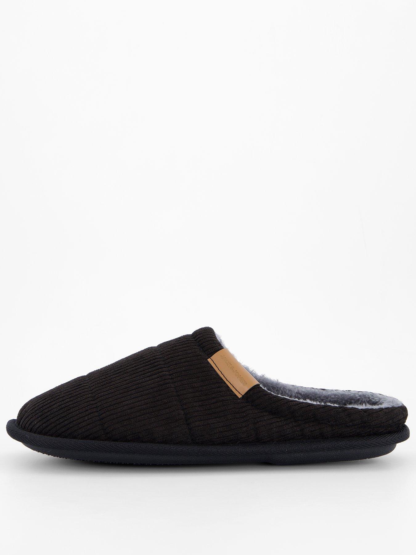 Jack & Jones Cordie Mule Slipper - Black