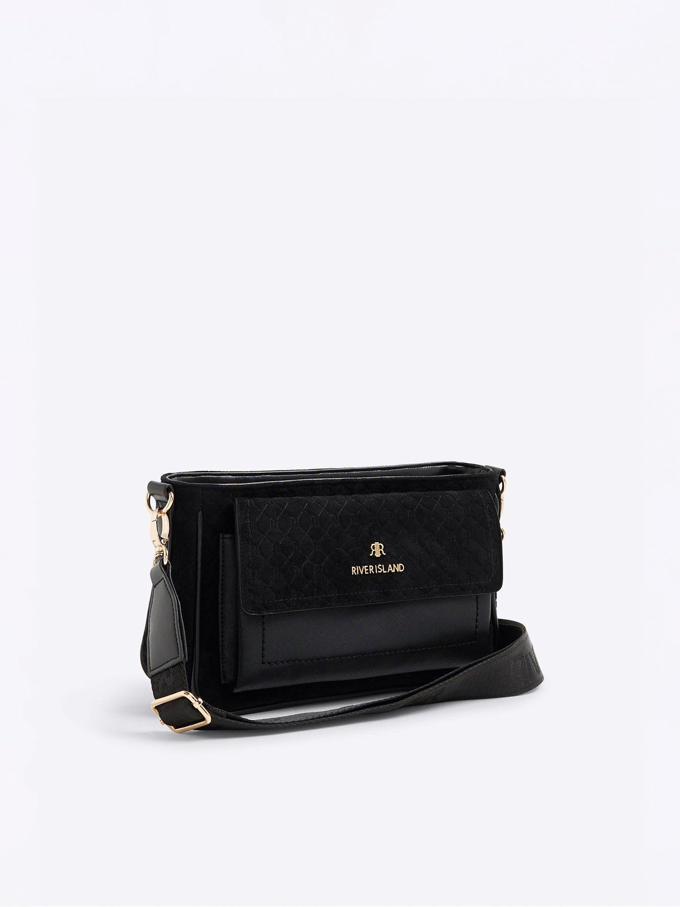 Image 3 of 5 of River Island Suedette Utility Crossbody Bag