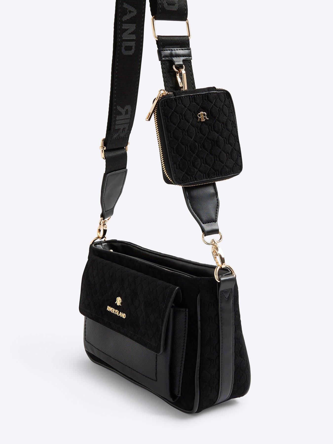 Image 5 of 5 of River Island Suedette Utility Crossbody Bag