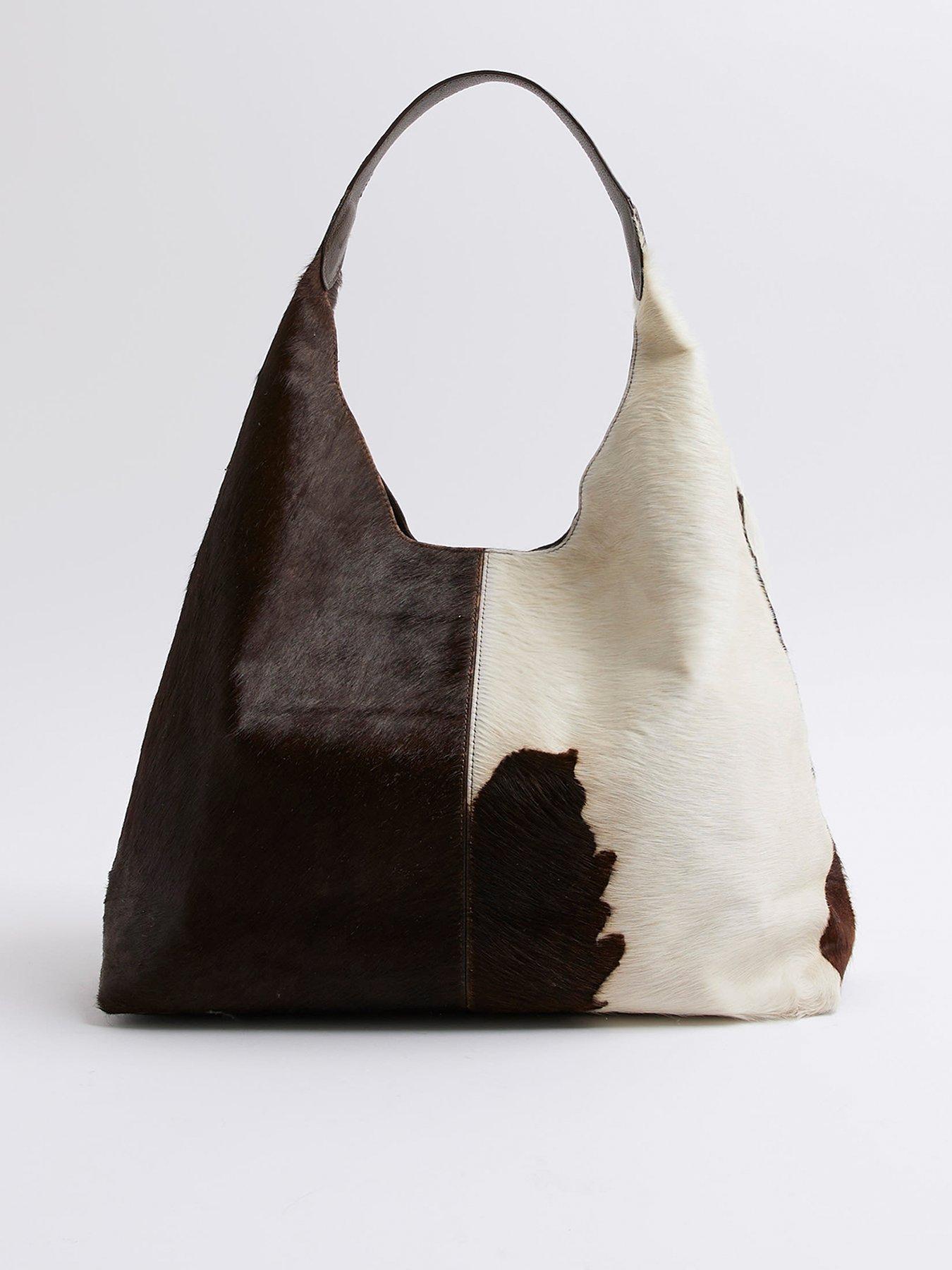 Image 2 of 6 of River Island Oversized Leather Slouch Bag - Brown