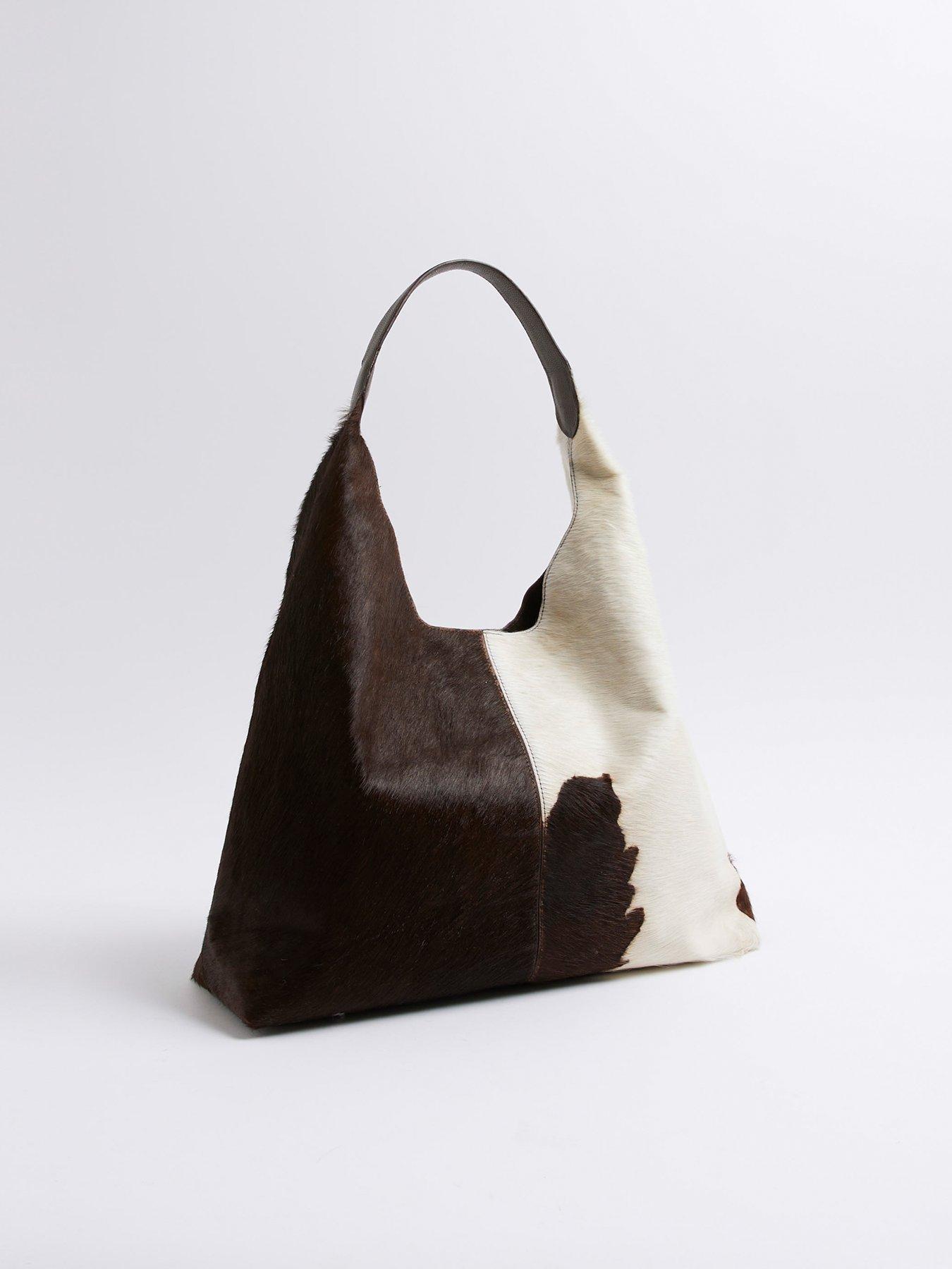 Image 3 of 6 of River Island Oversized Leather Slouch Bag - Brown