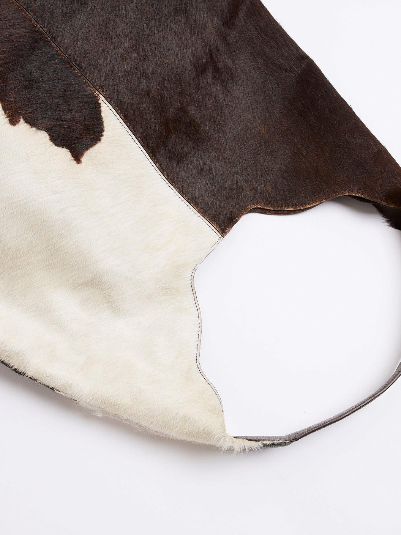 Image 4 of 6 of River Island Oversized Leather Slouch Bag - Brown