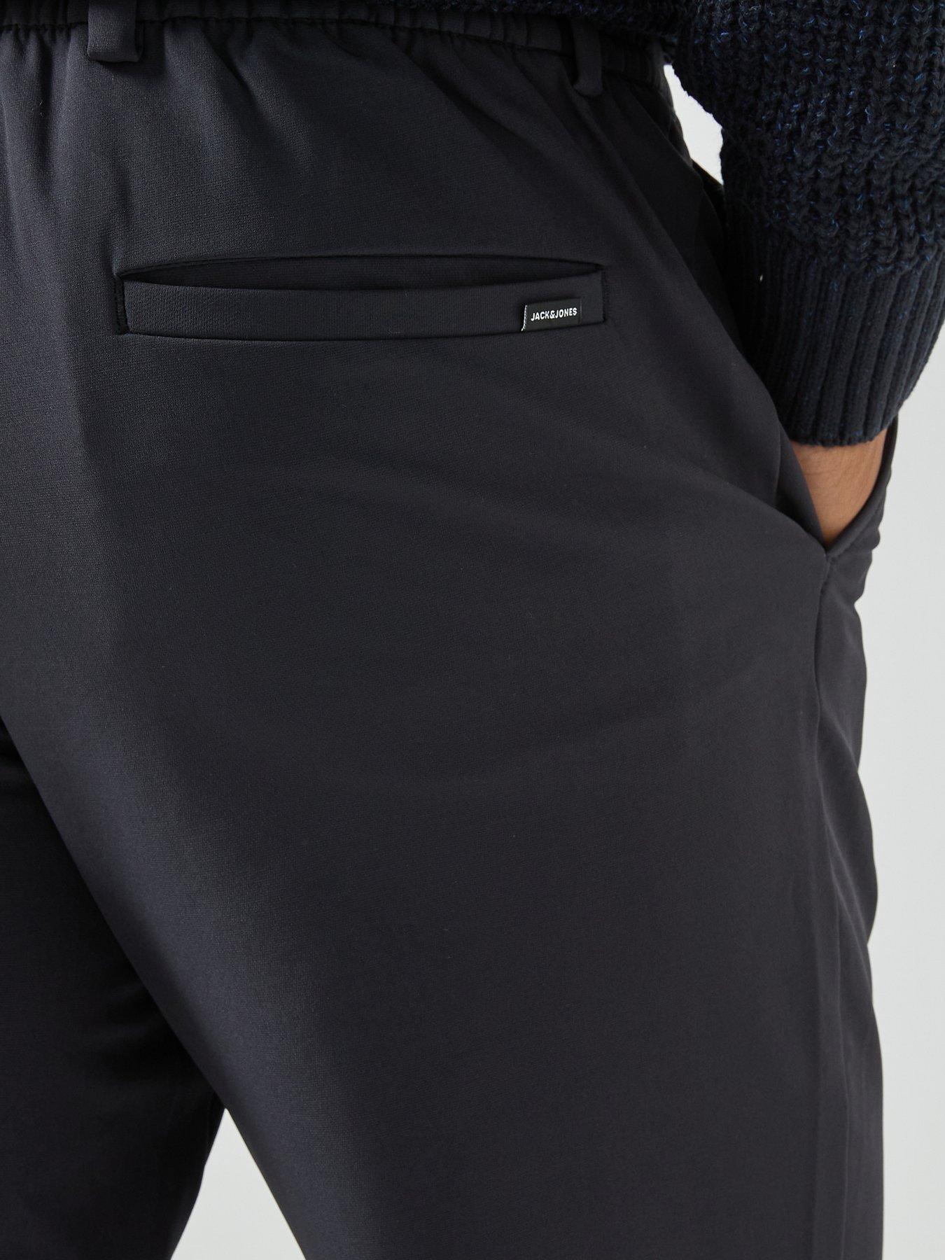  image of jack-jones-kane-commute-travel-smart-joggers-navy