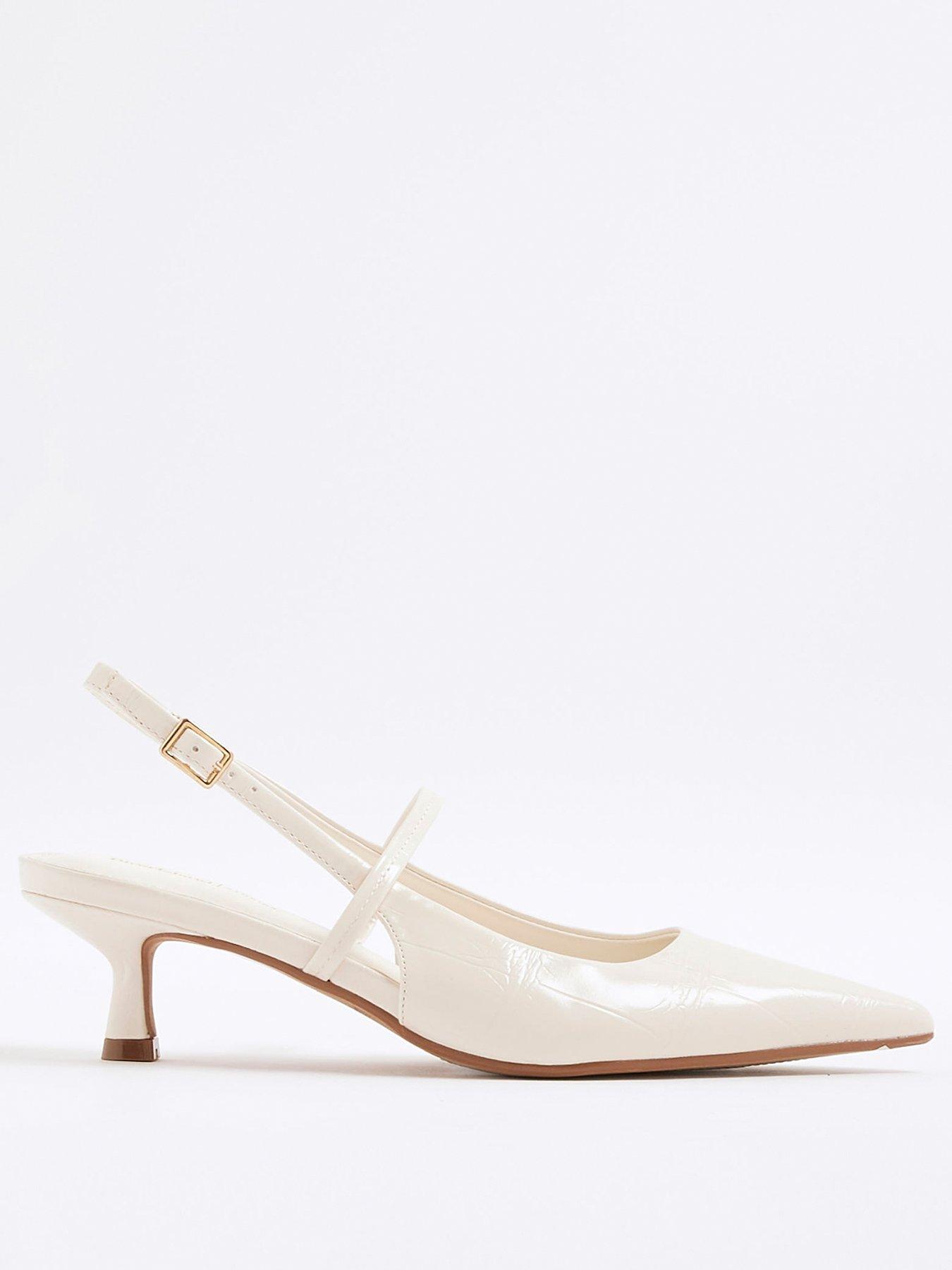 Image 3 of 6 of River Island Instep Strap Low - Cream