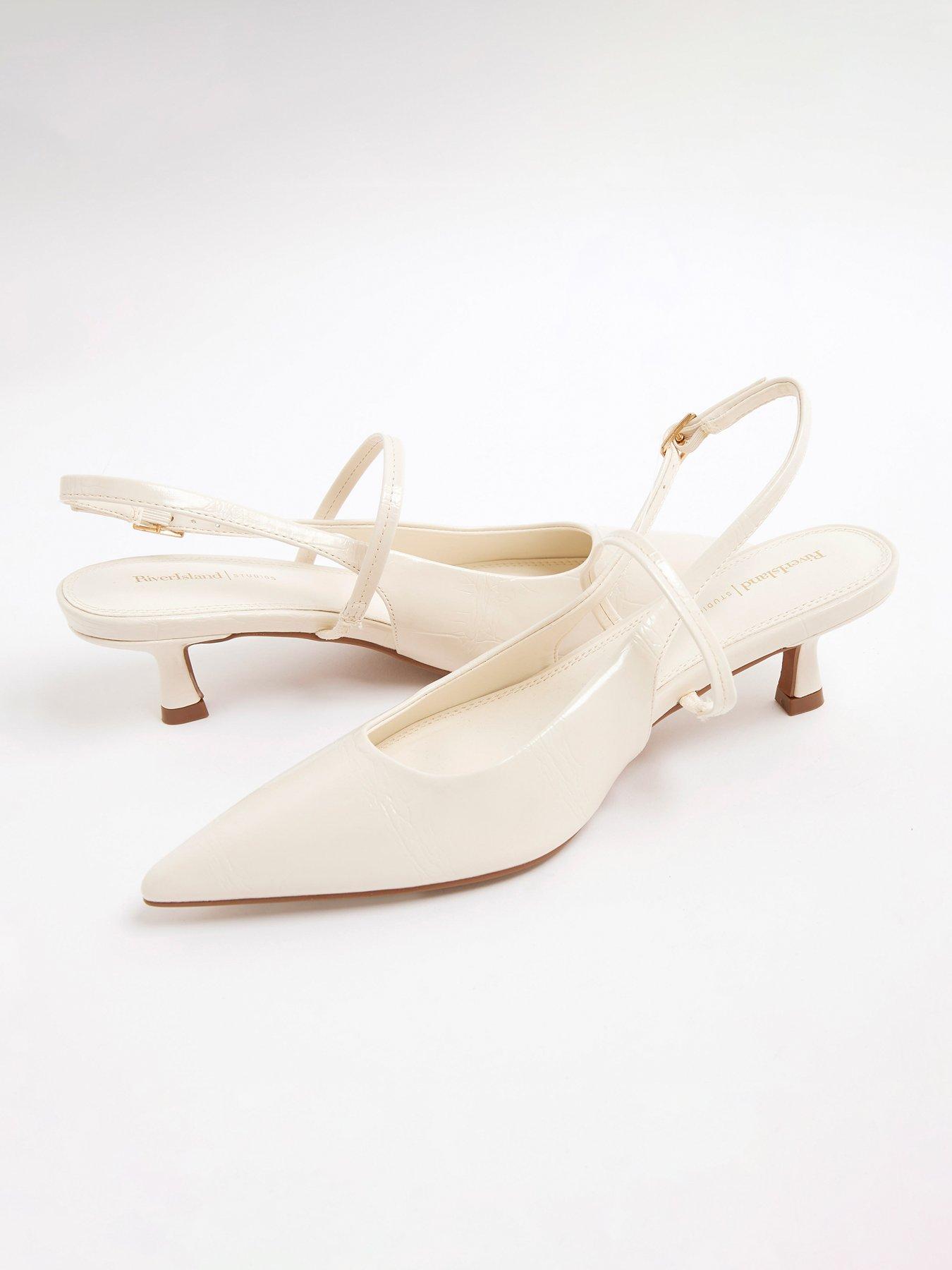 Image 6 of 6 of River Island Instep Strap Low - Cream