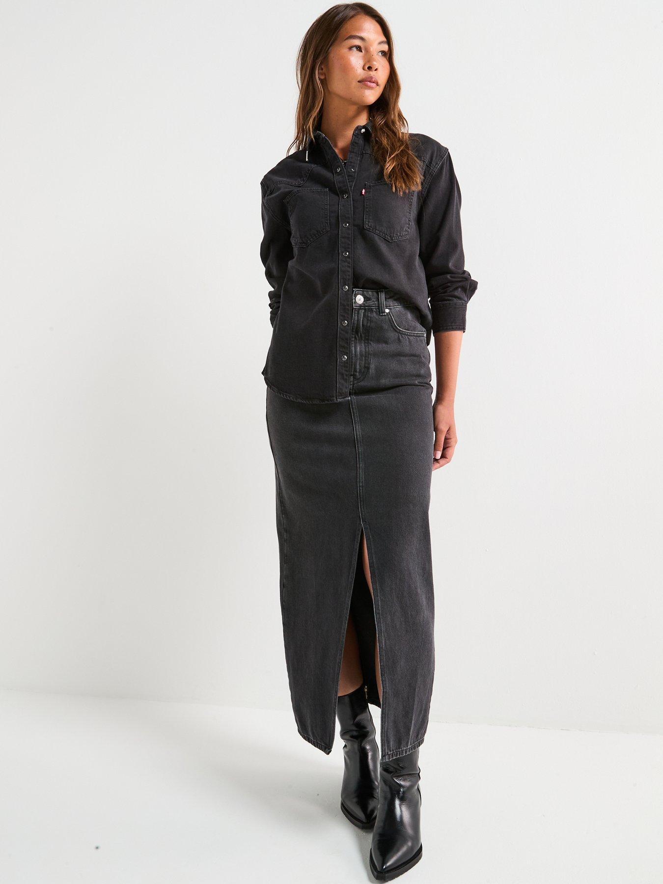 Image 3 of 6 of Levi's Teodora Western Shirt - Western Wildside - Black