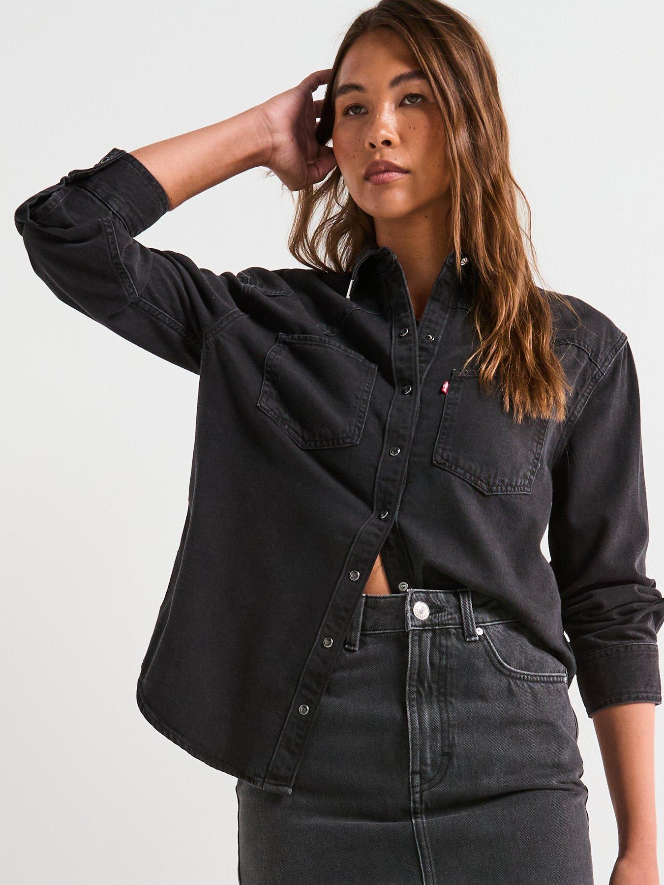 Image 6 of 6 of Levi's Teodora Western Shirt - Western Wildside - Black