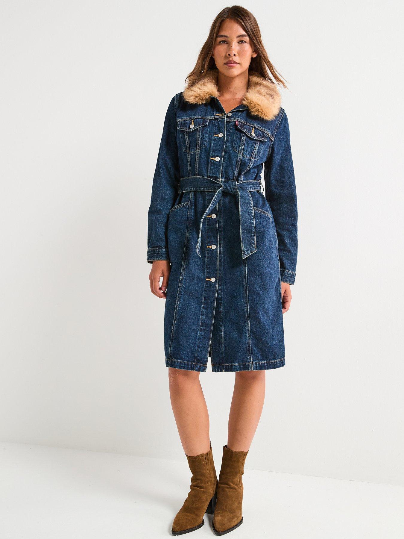  image of levis-longline-fur-trucker-jacket-bellissima