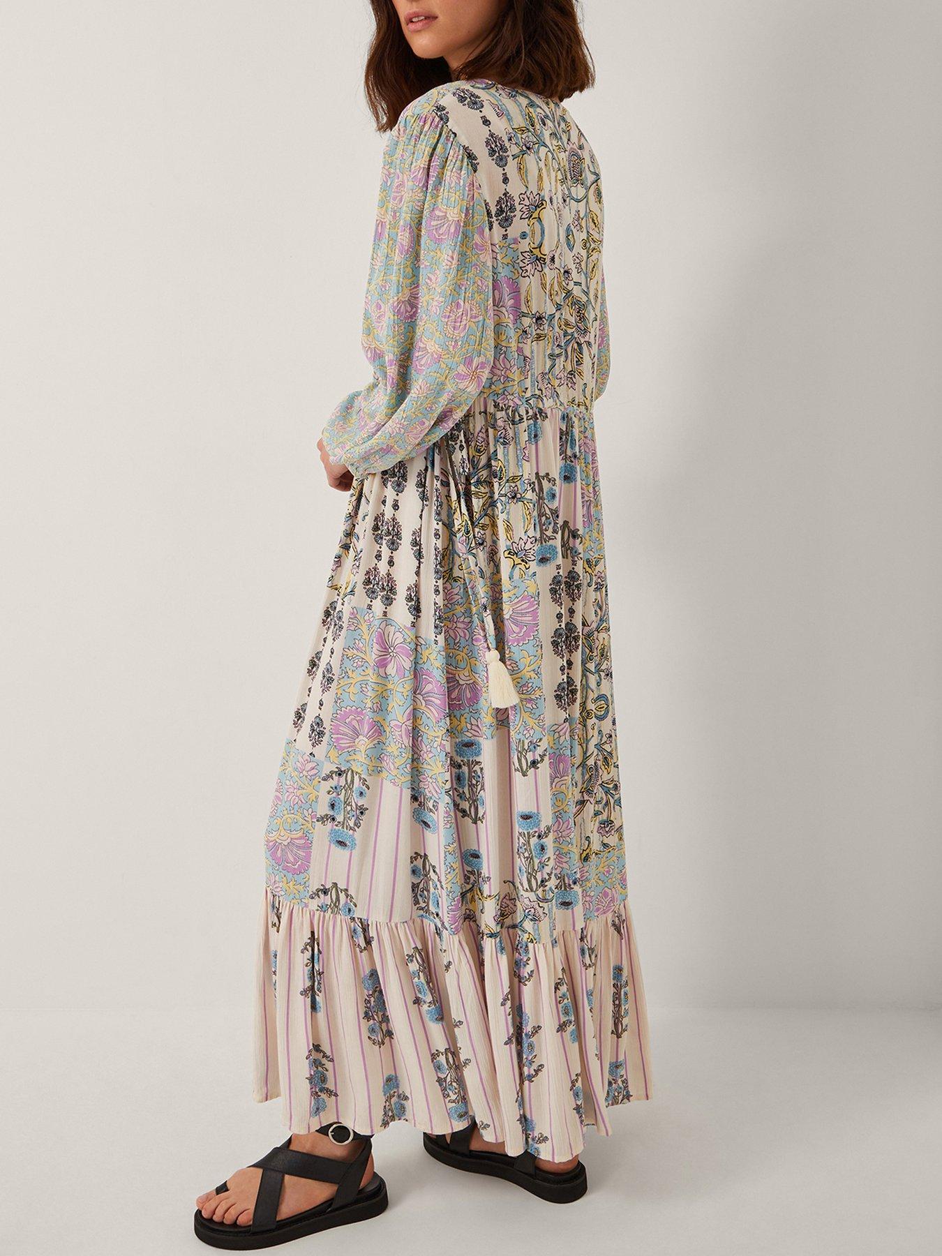 Image 2 of 5 of Monsoon Selene Print Dress - Ivory