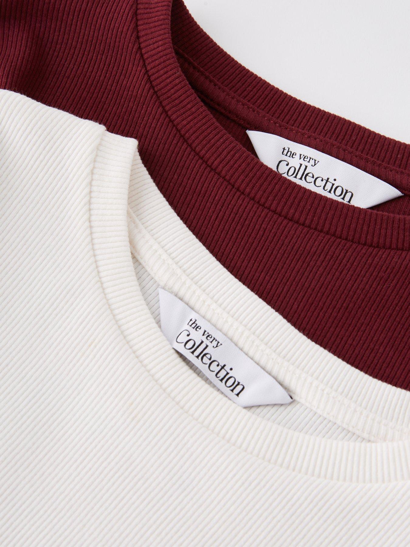  image of the-very-collection-girls-2-pack-rib-tops-multi