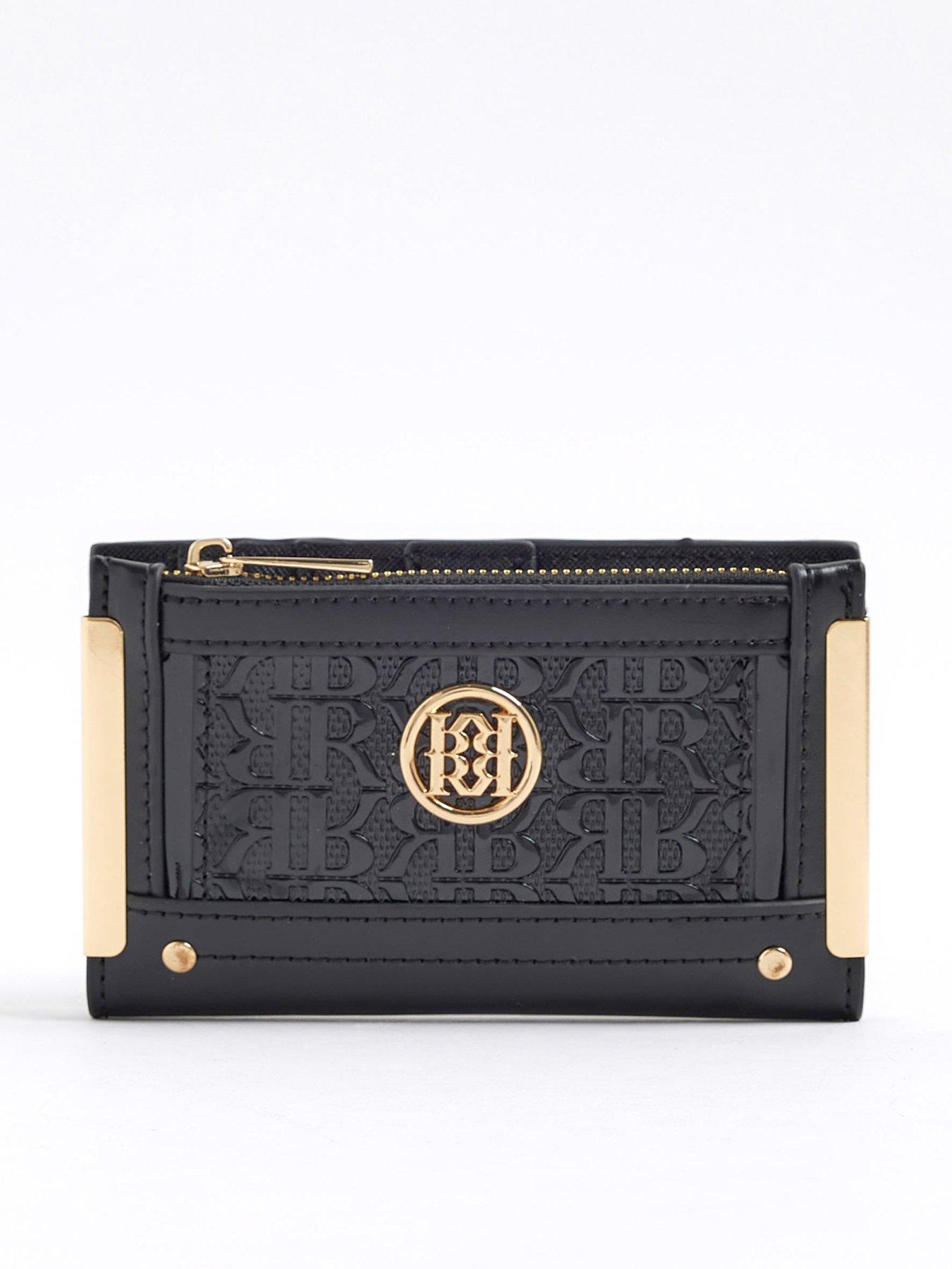 undefined Embossed Mini Purse - Black