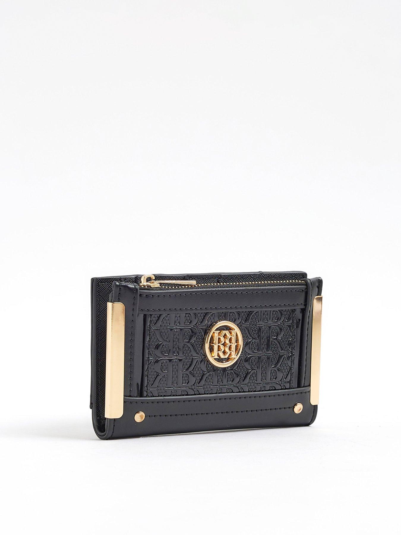  image of river-island-embossed-mini-purse-black