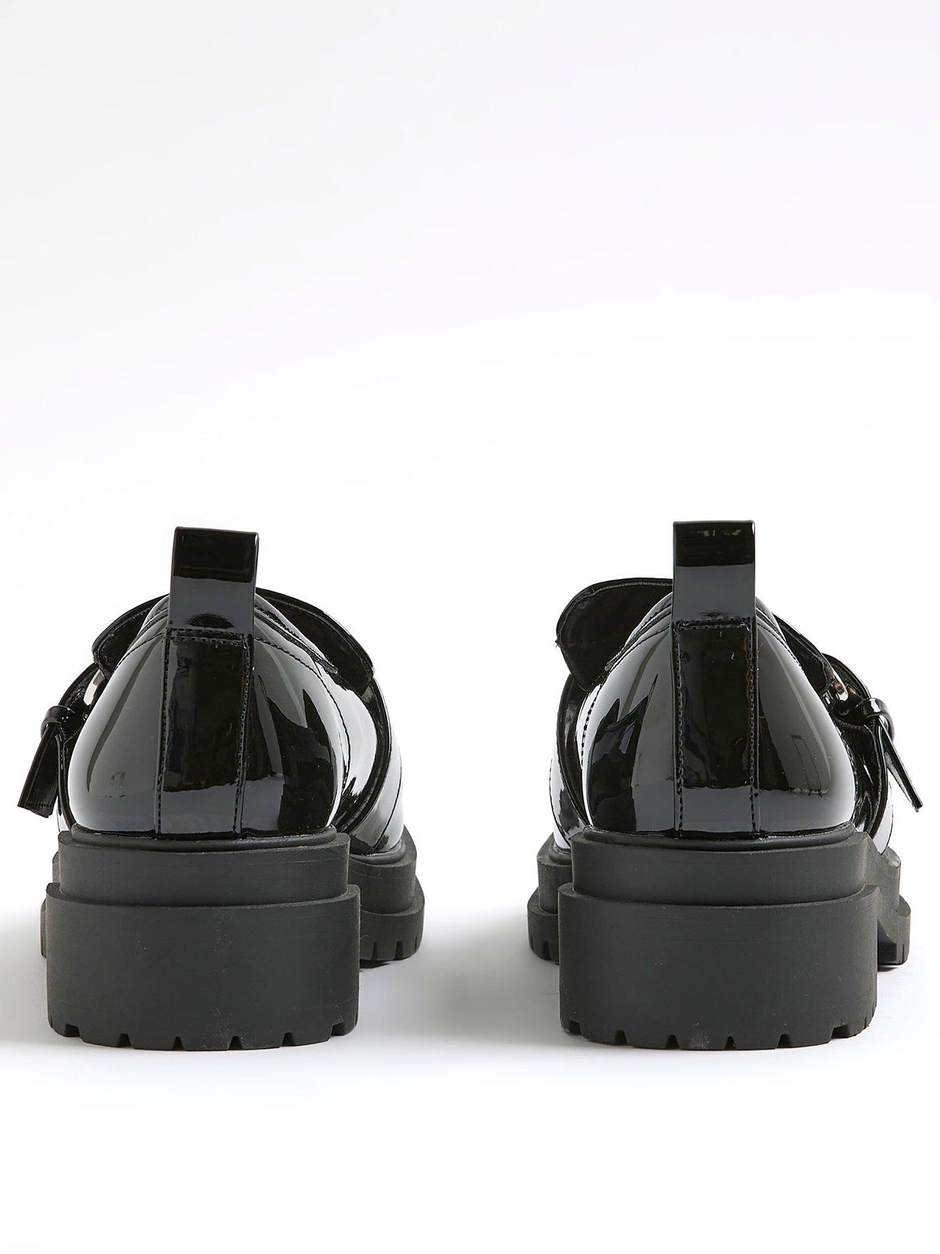 Image 3 of 6 of River Island Buckled Full Loafers - Black