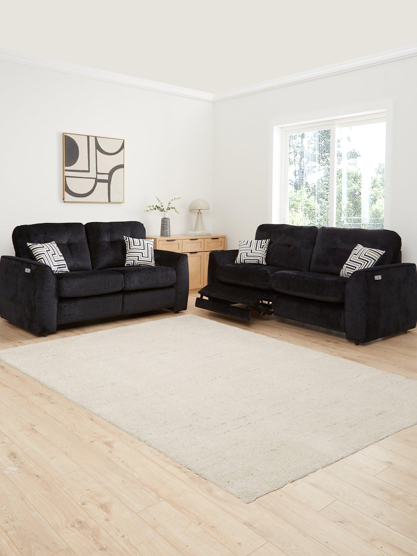 The Very Collection Margate Fabric 3 Seater + 2 Seater Power Incliner Sofa Set (Buy  &  SAVE!) - Made to Order in the UK