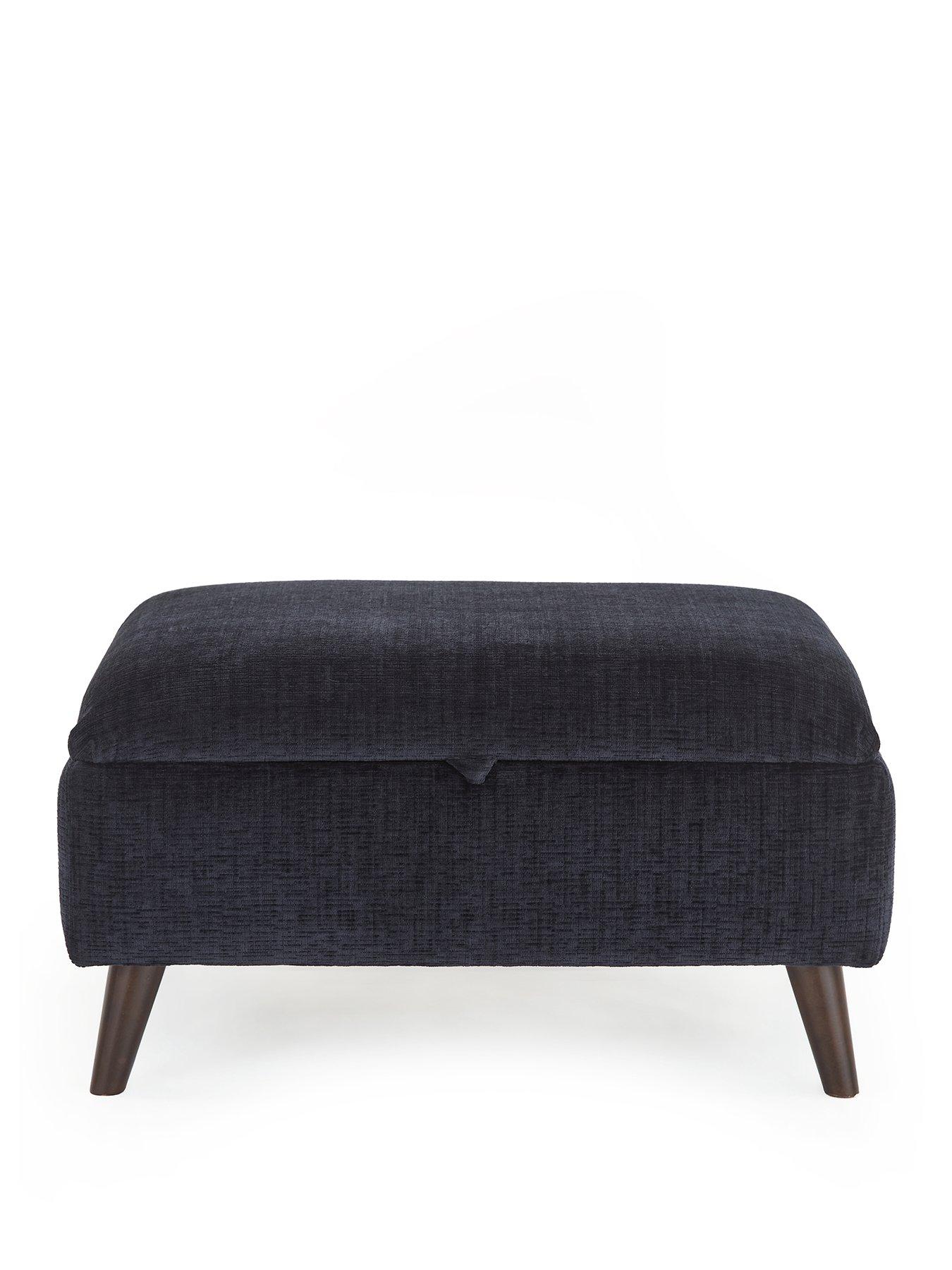 Image 2 of 7 of The Very Collection Margate Fabric Storage Footstool&nbsp;- Made to Order in the UK