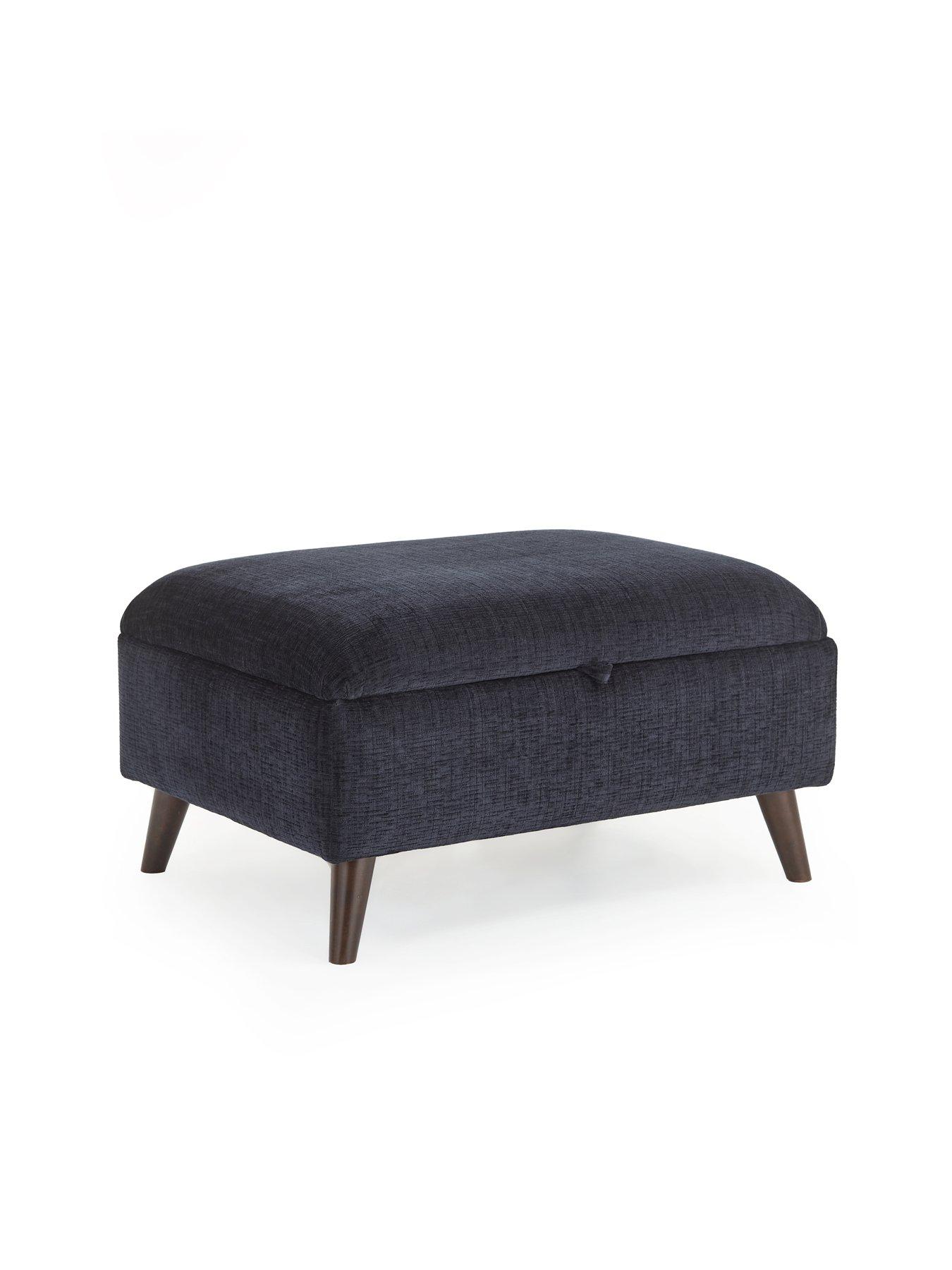 Image 3 of 7 of The Very Collection Margate Fabric Storage Footstool&nbsp;- Made to Order in the UK