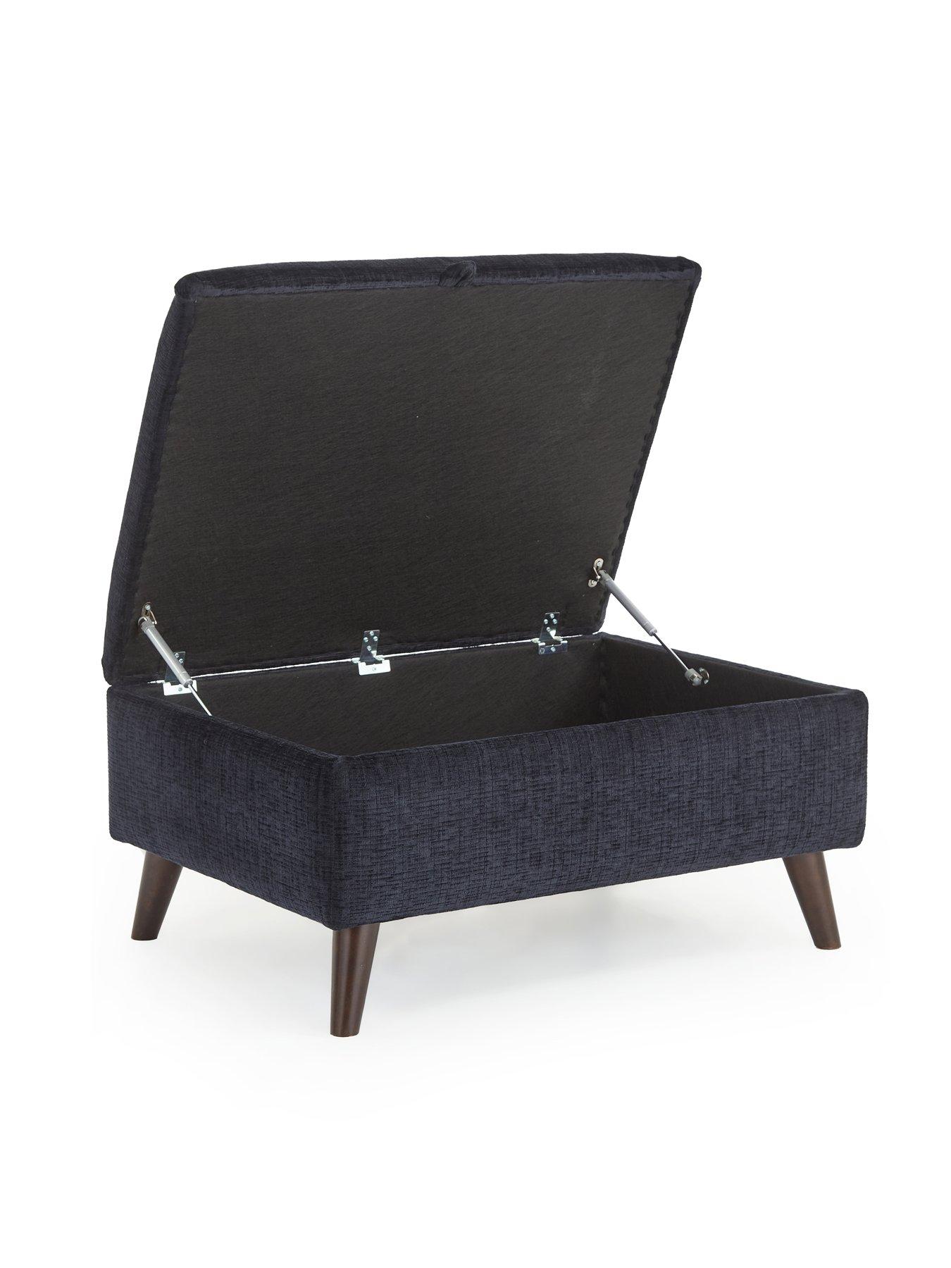 Image 4 of 7 of The Very Collection Margate Fabric Storage Footstool&nbsp;- Made to Order in the UK