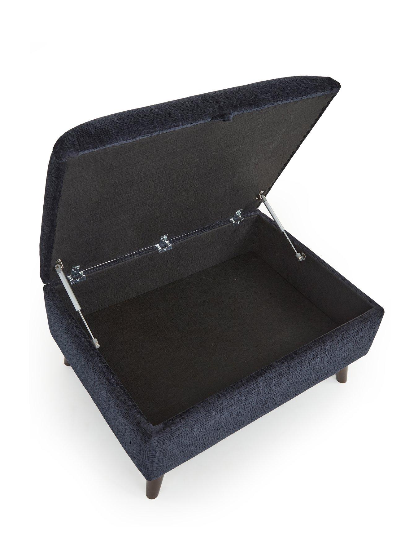 Image 6 of 7 of The Very Collection Margate Fabric Storage Footstool&nbsp;- Made to Order in the UK