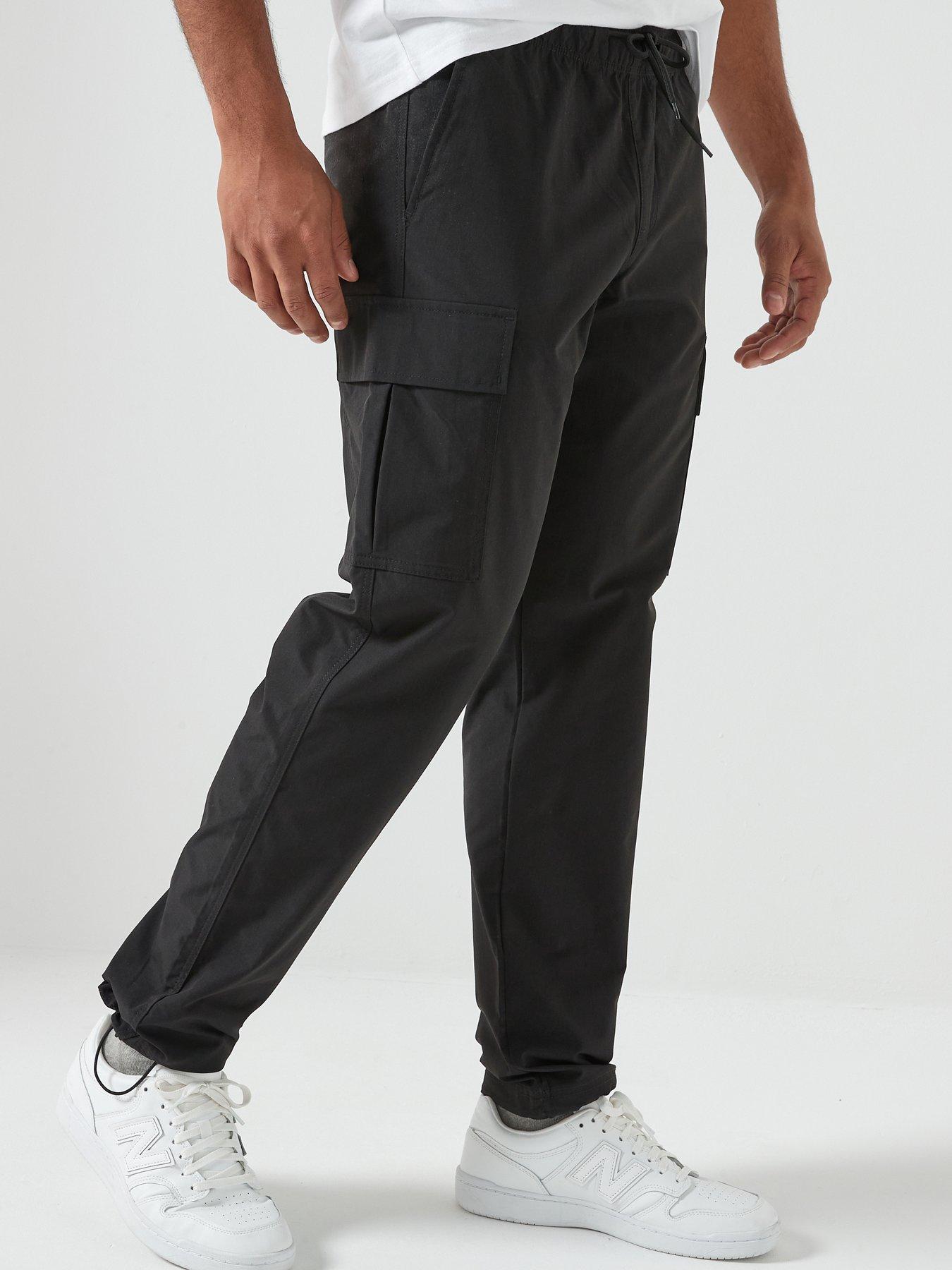 Jack & Jones Kane Caso Tech Cargo Pants - Black