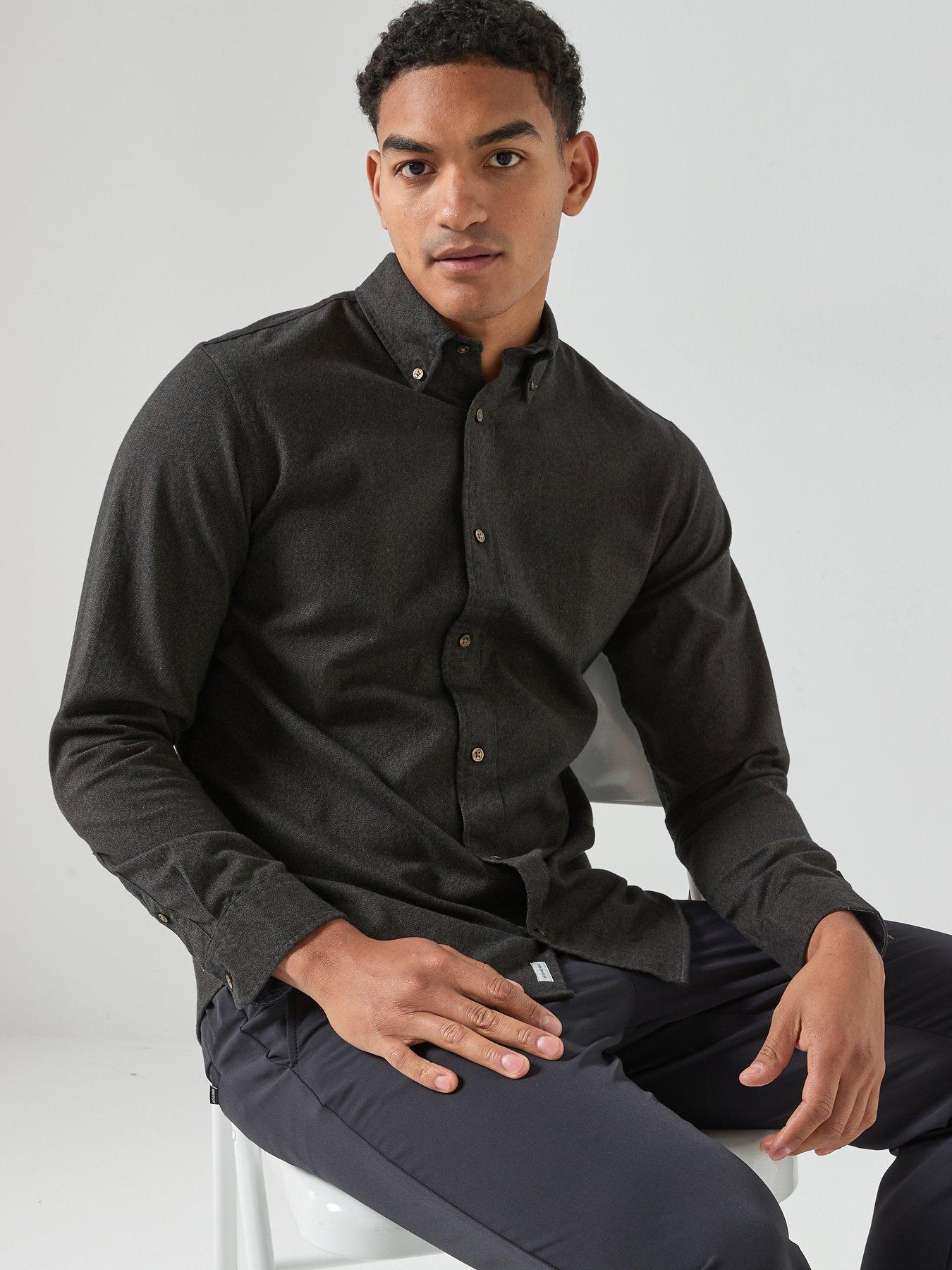  image of jack-jones-jack-amp-jones-barkley-flannel-long-sleeve-shirt