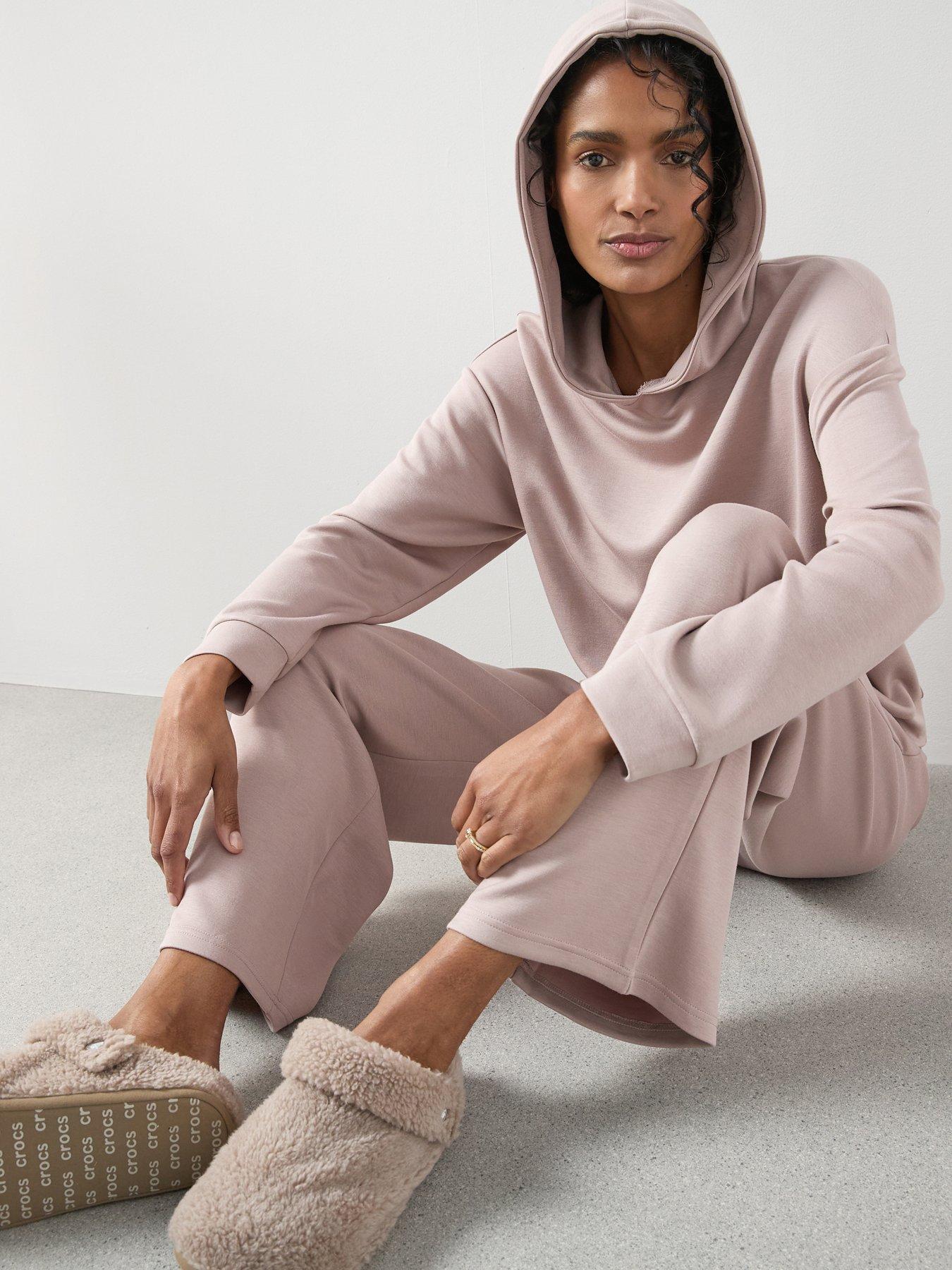 The Very Collection Soft Touch Hoody And Wide Leg Loungewear Set - Blush