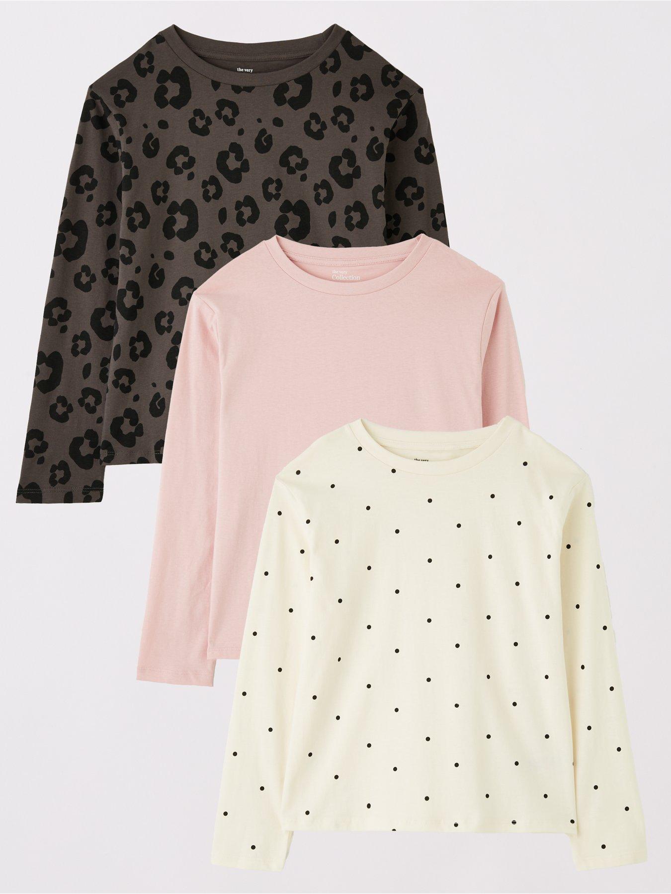 the-very-collection-girls-3-pack-cotton-t-shirts-multi